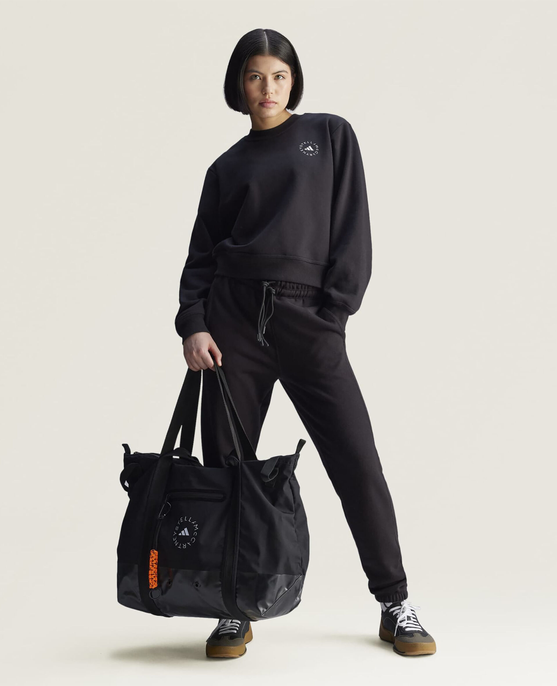 Logo Tote Bag-Black-medium