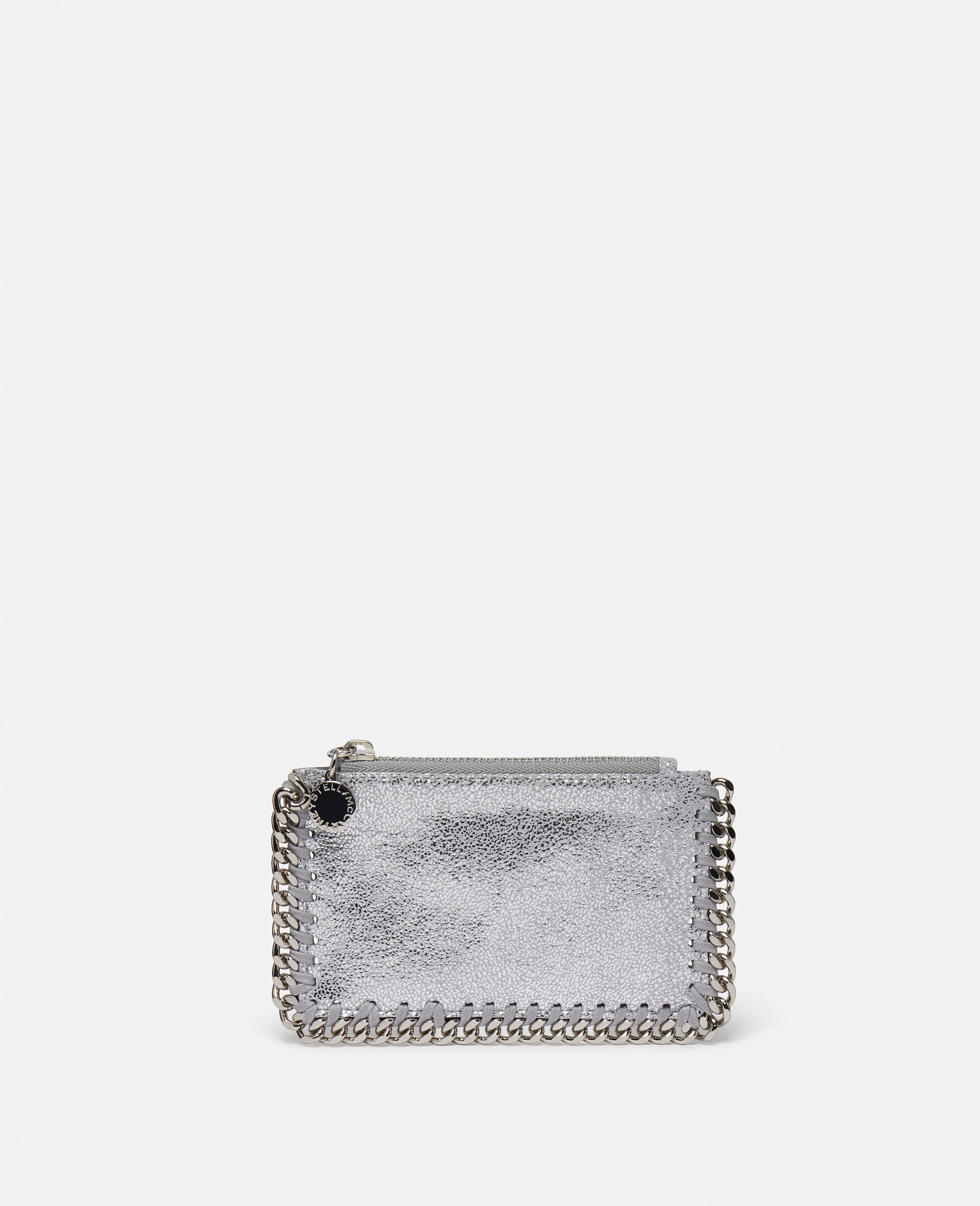 Kartenetui Falabella mit Reissverschluss-Silver-large image number 0