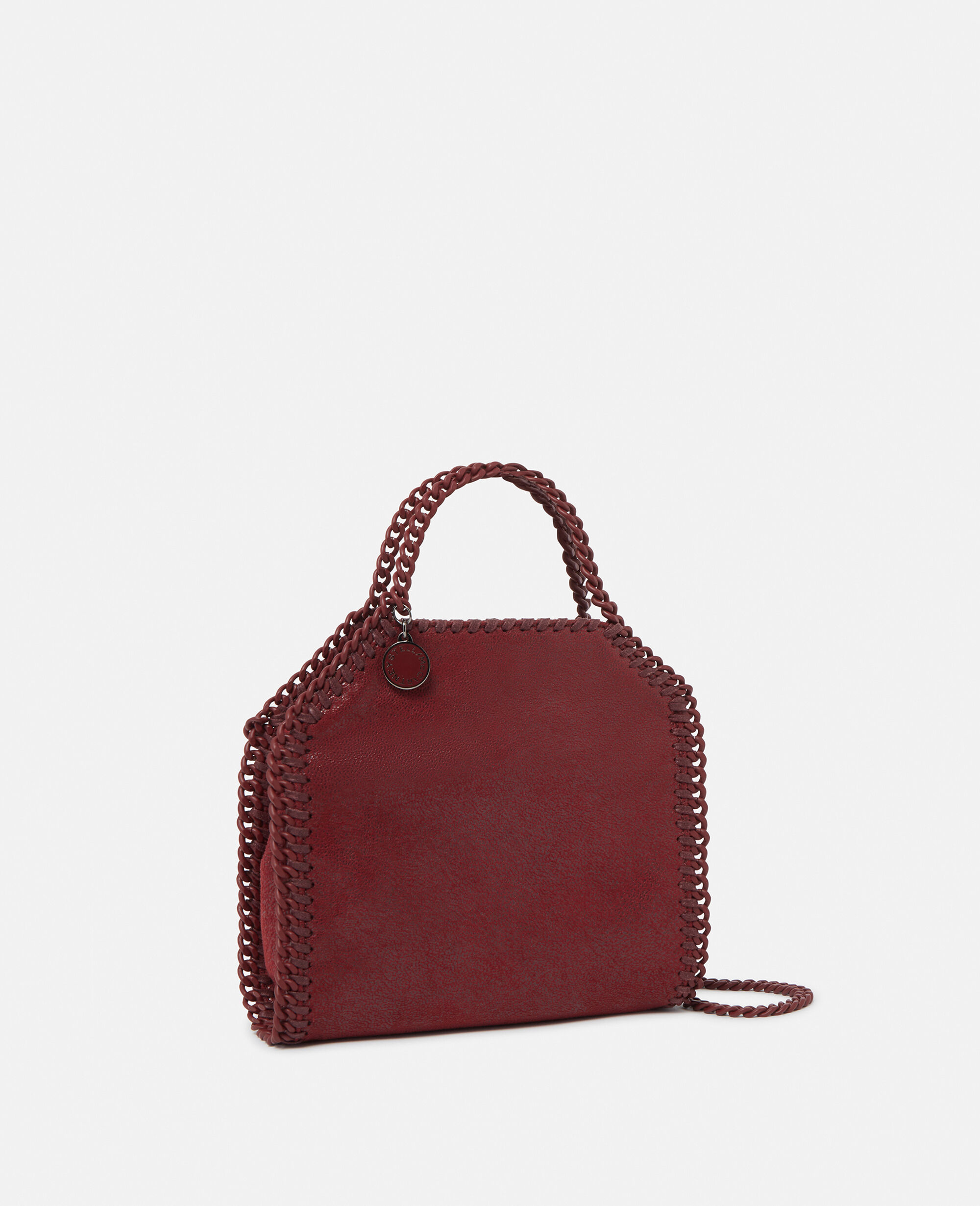 Women ルビーレッド ファラベラ タイニー エナメル トートバッグ | Stella McCartney JP