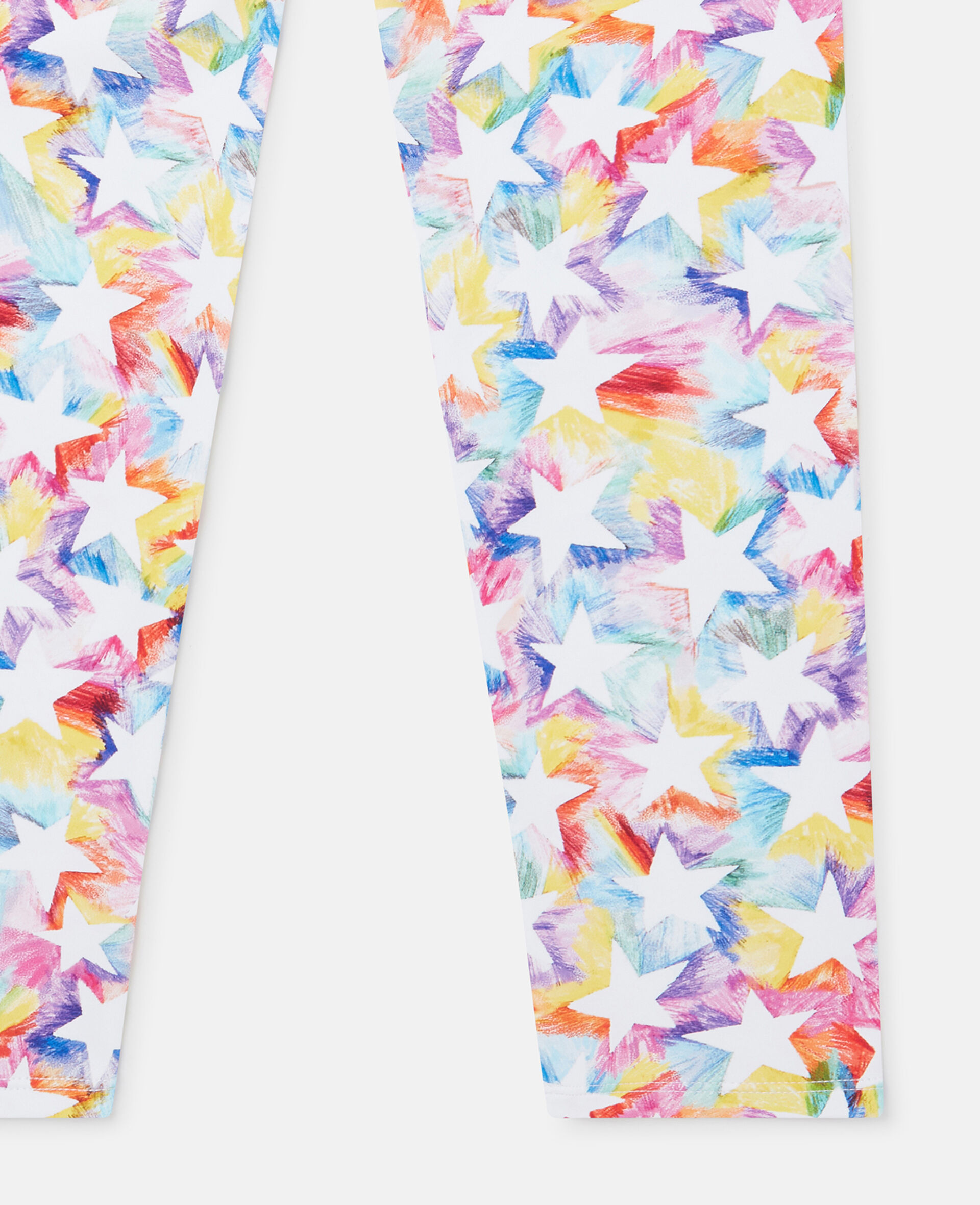 彩虹星星轮廓紧身裤-Multicolored-large image number 3