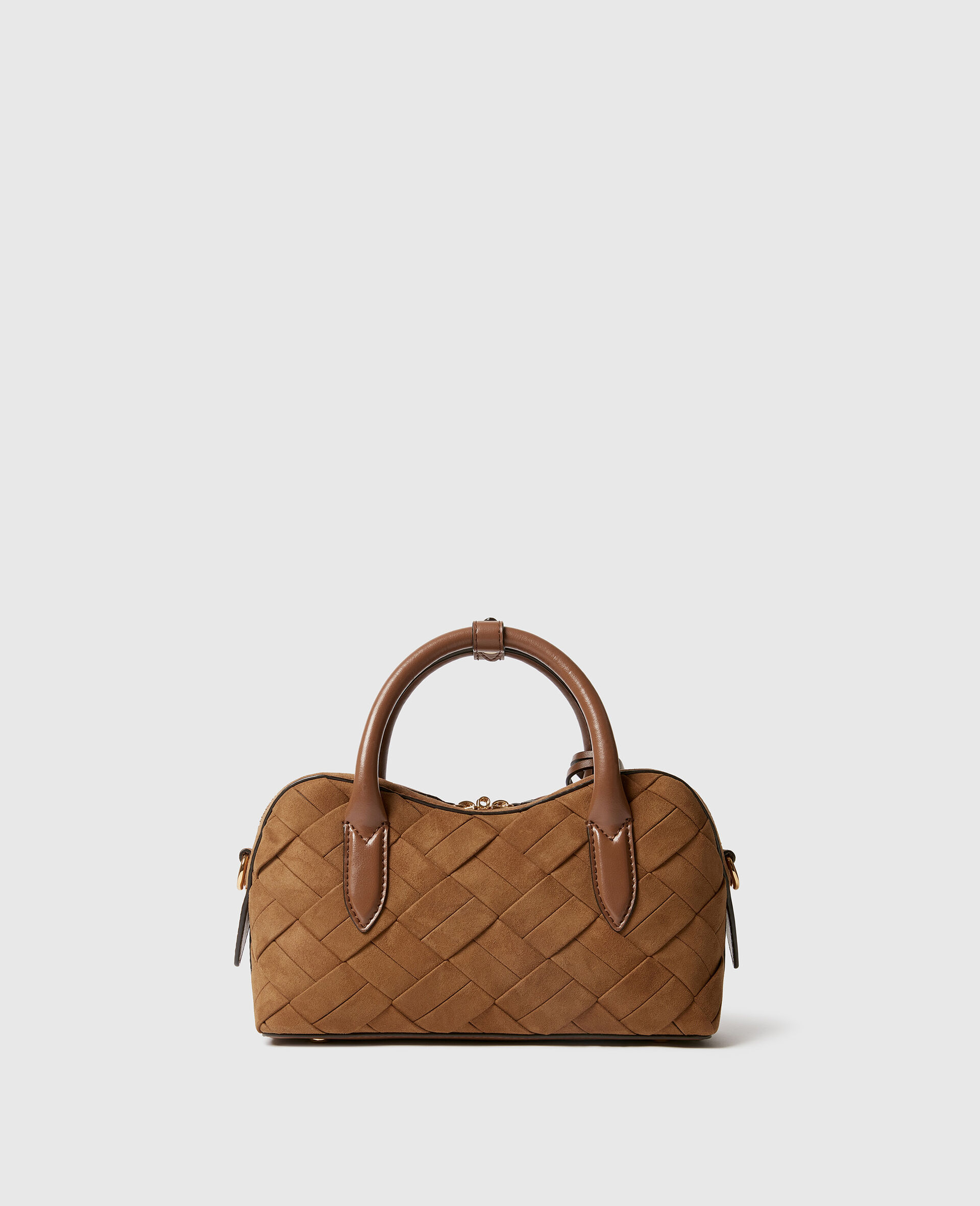 Ryder Woven Suede-Effect Crossbody Bag-Brown-large image number 2