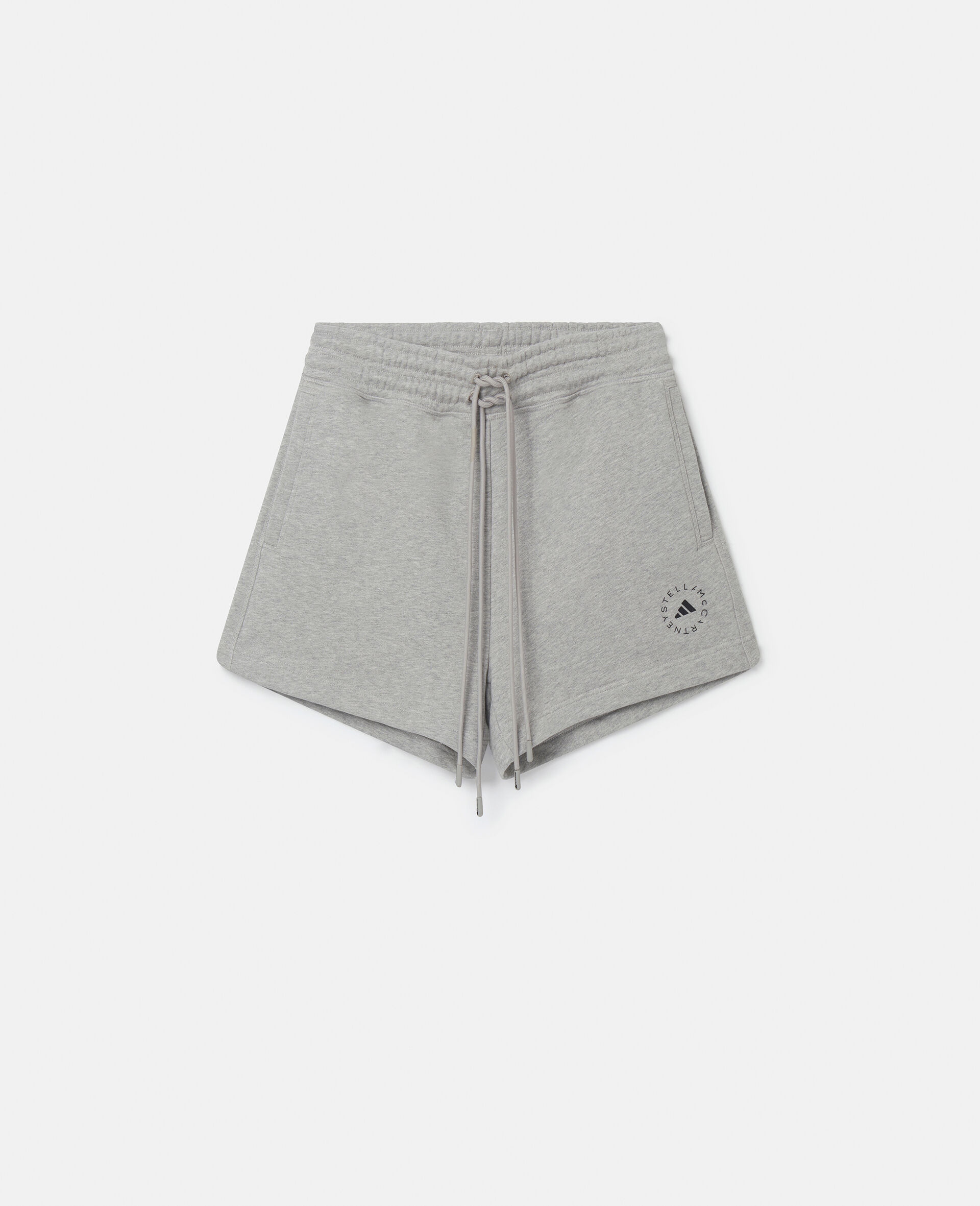 TrueCasuals Terry Shorts-Grey-large image number 0