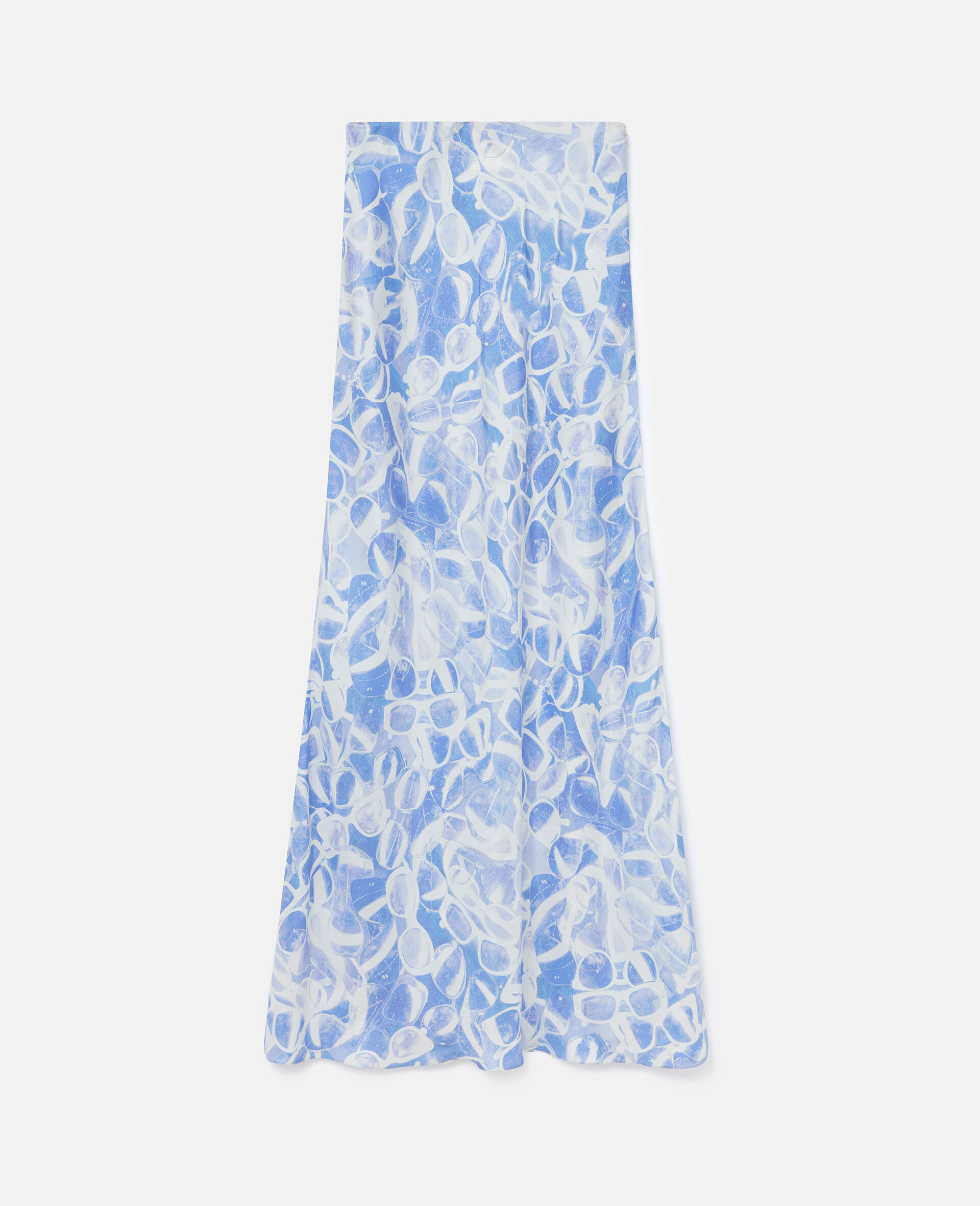 Sunglasses Print Maxi Skirt-Blue-large image number 0