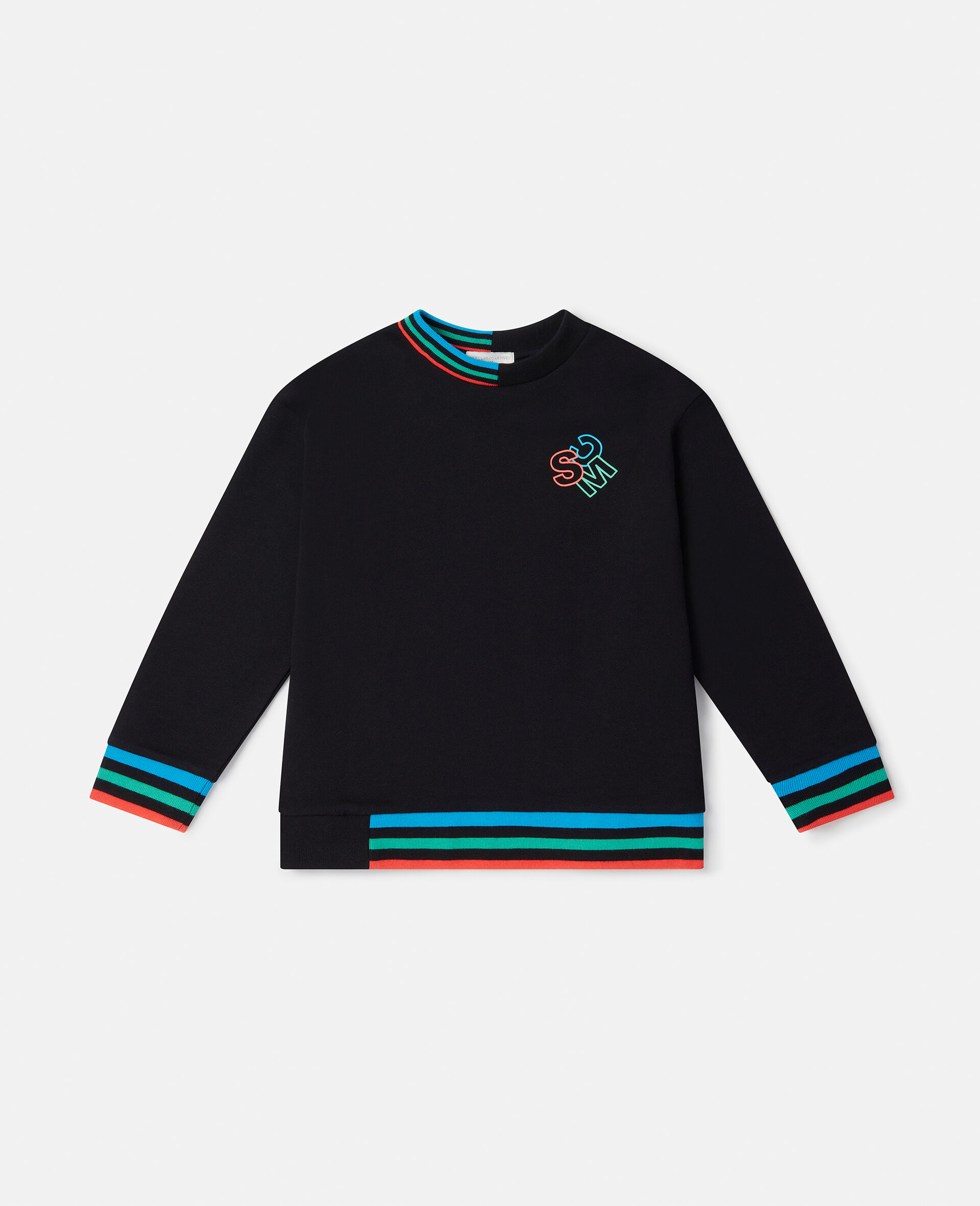 SMC Logo Oversized Sweatshirt-Black-large image number 0