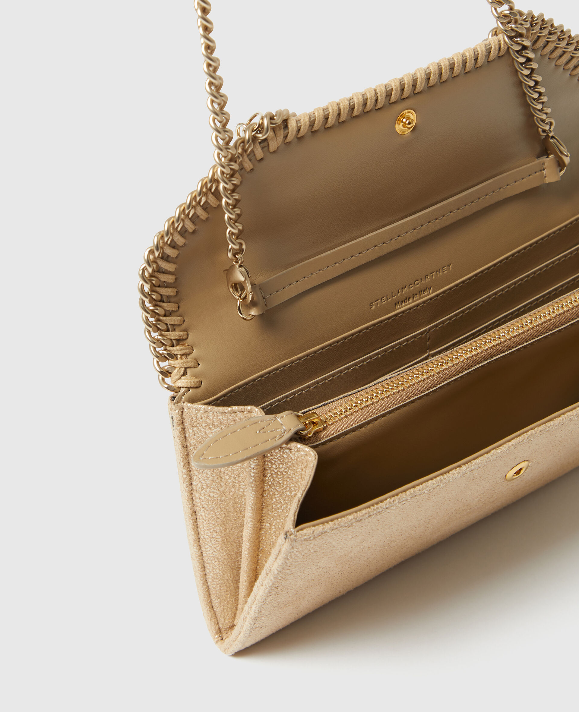 Falabella Wallet-On-Chain Crossbody-Gold-large image number 3