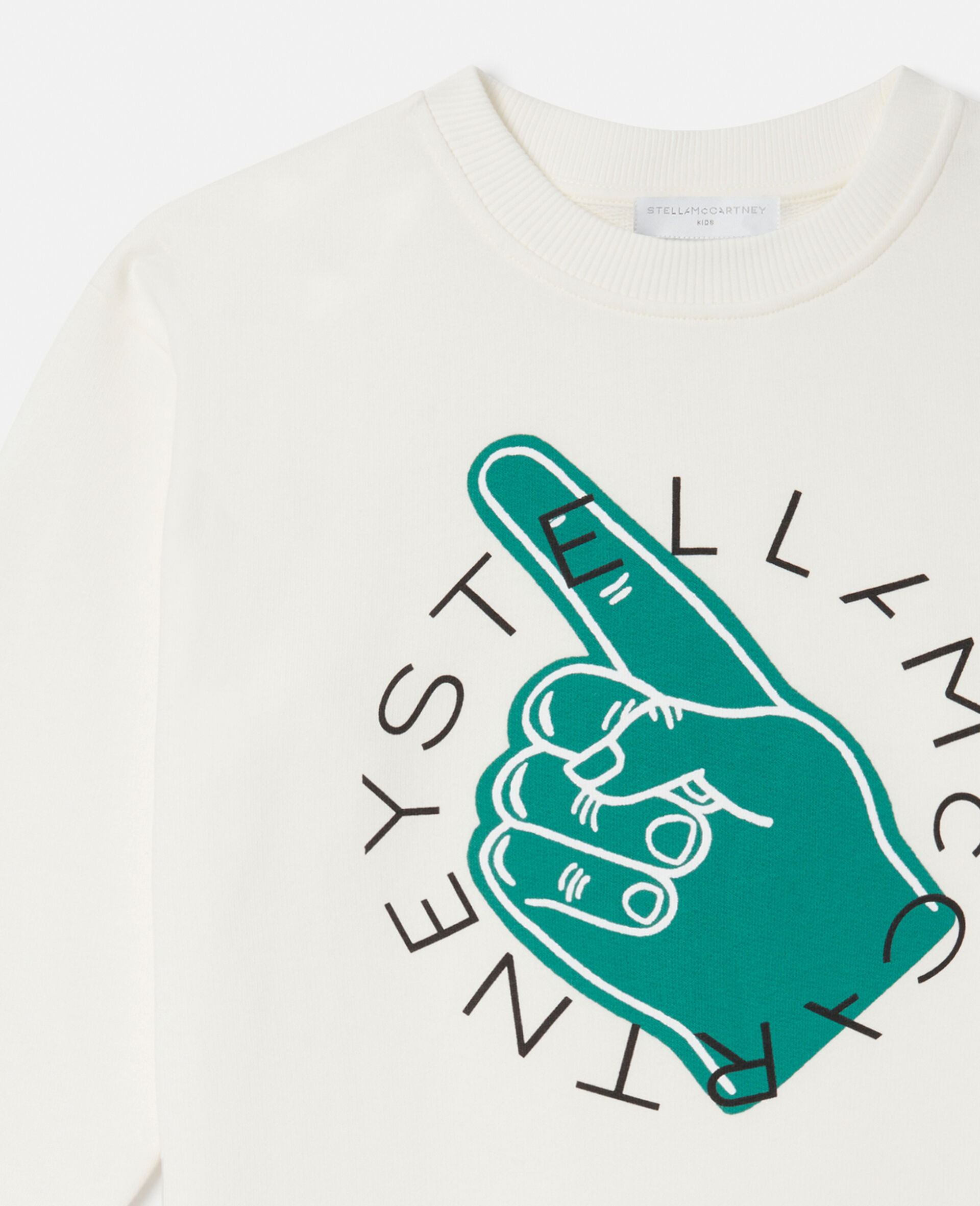 Logo Varsity Graphic Long Sleeve T-Shirt-Cream-large image number 1