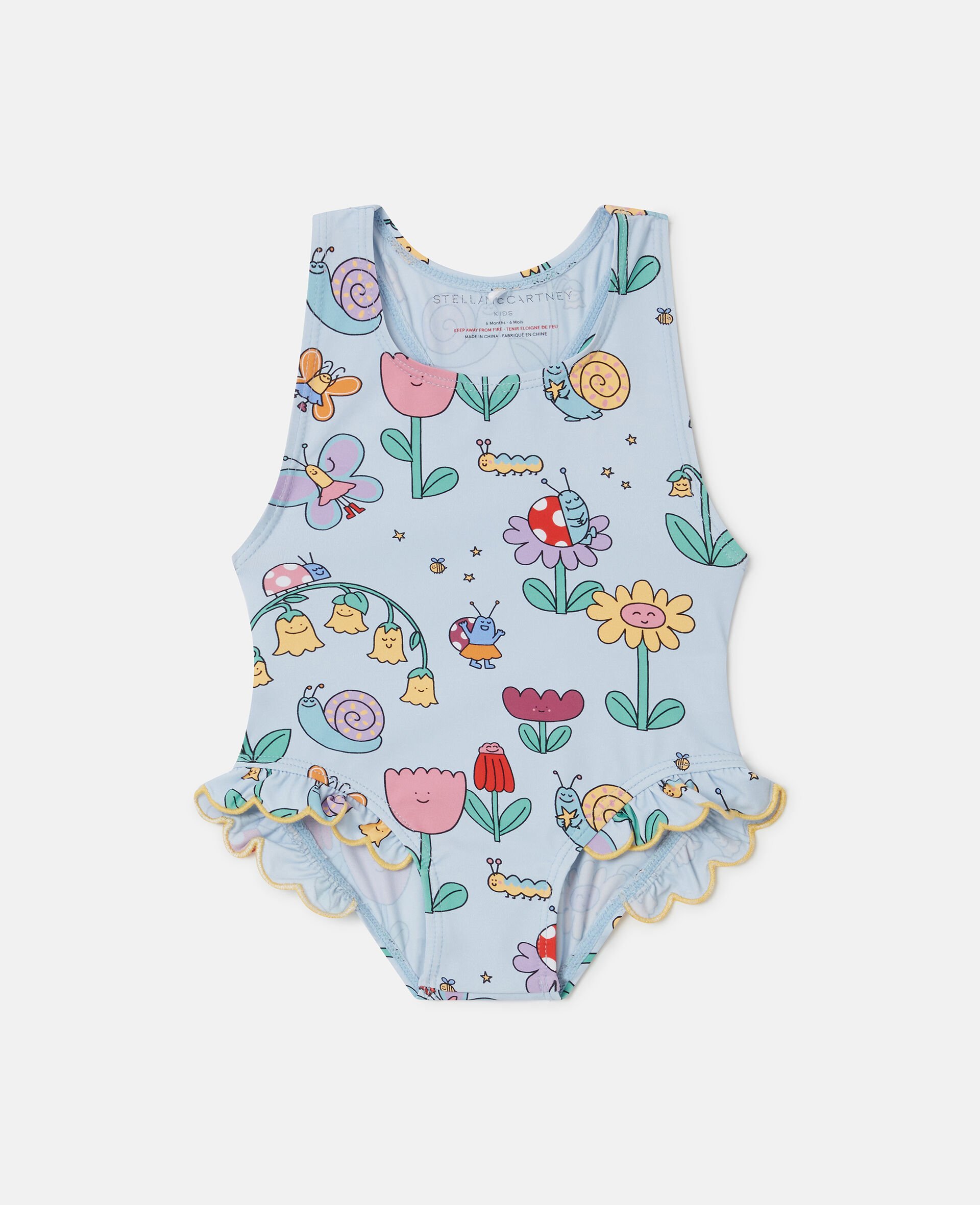 Floral Print Swimsuit-Multicoloured-medium