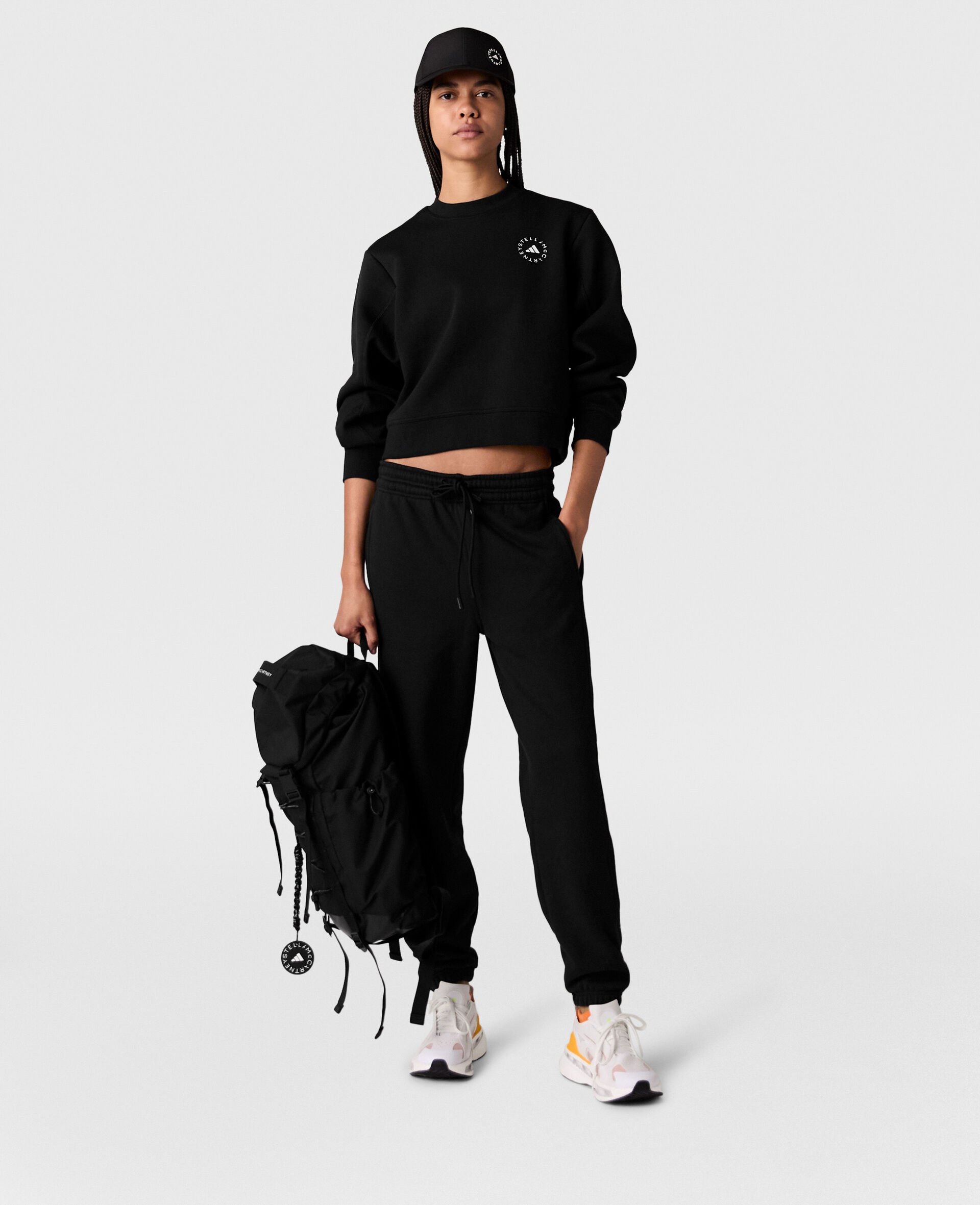 TrueCasuals Basic  Joggers-Black-large TrueCasuals Basic  Joggers-Black-large image number 1