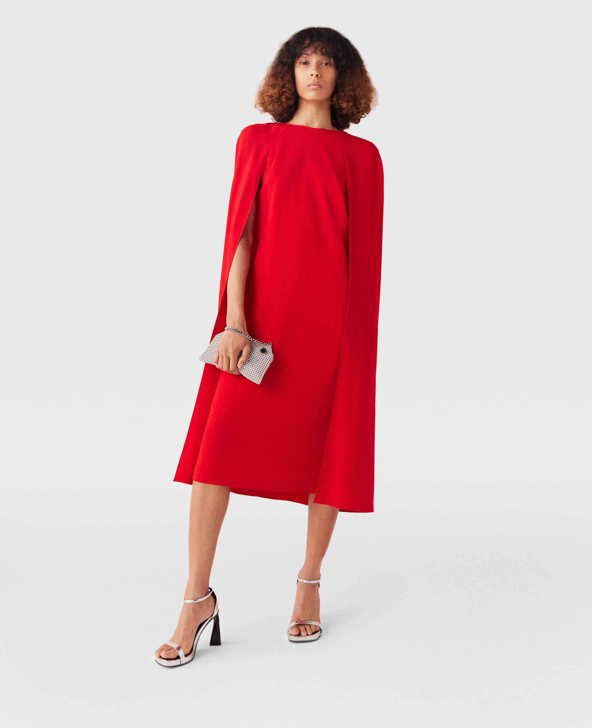 Midi cape dress new arrivals