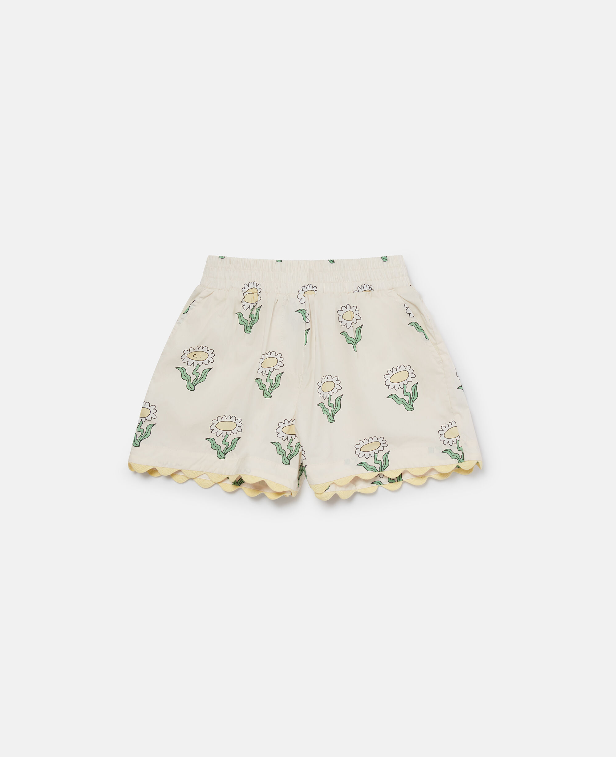 Women クリーム デイジー エラスティック スカラップ トリム ショートパンツ | Stella McCartney JP