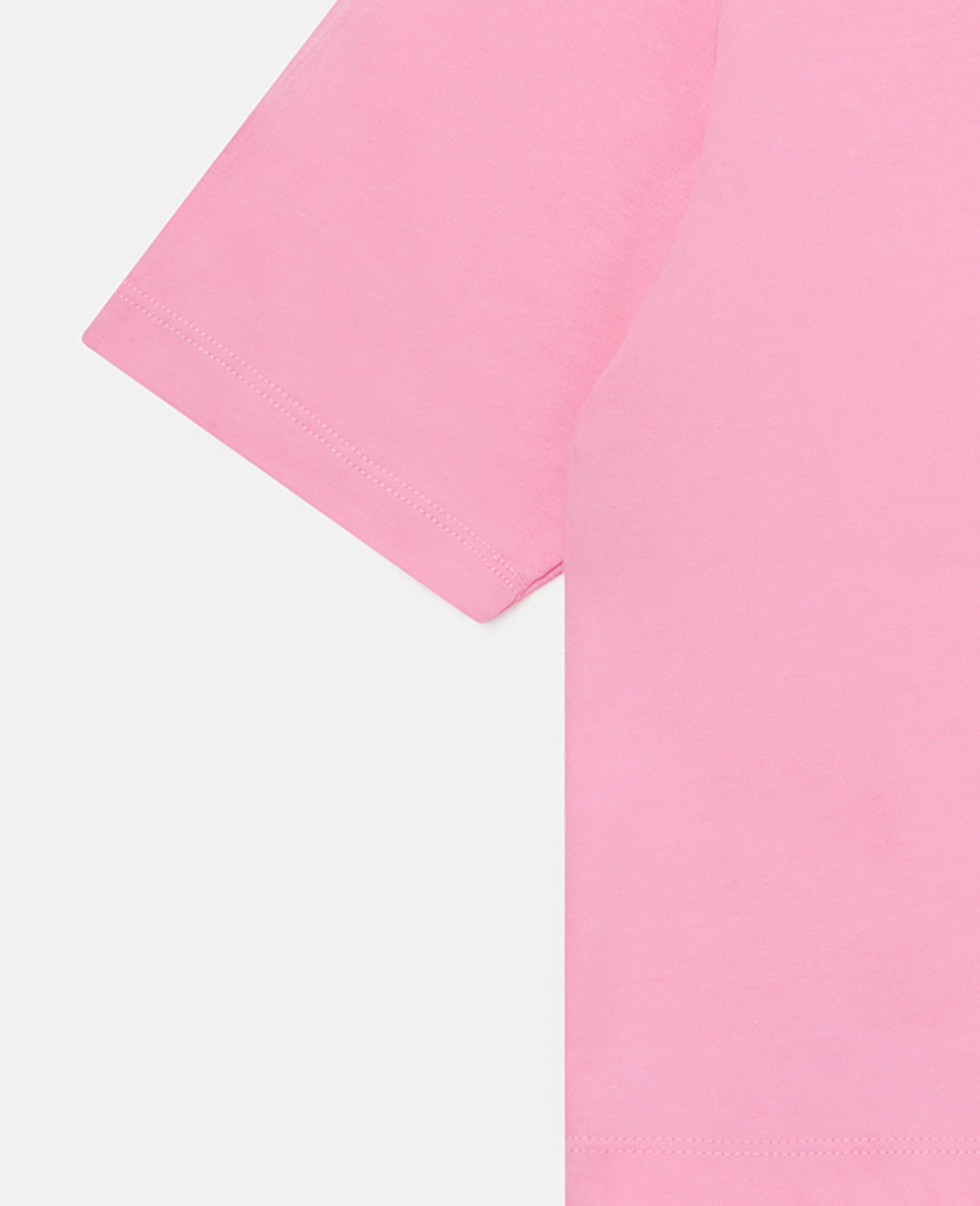 Logo Oversized Cotton T‐Shirt-Pink-large image number 2
