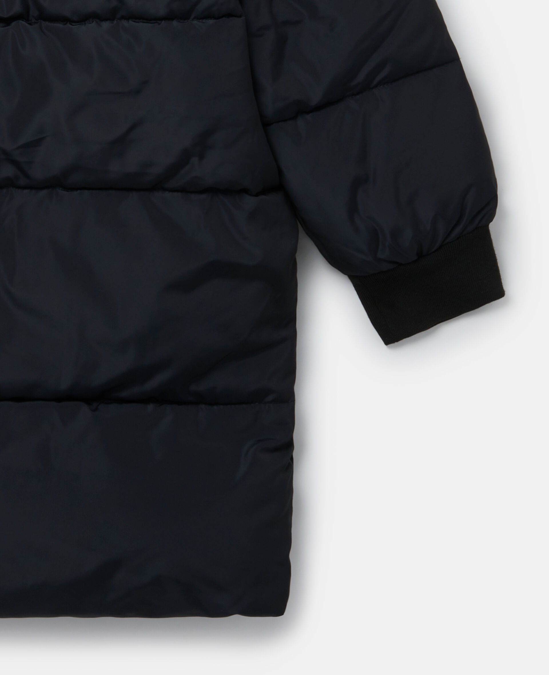 Logo Reversible Long Puffer Coat-Black-large Logo Reversible Long Puffer Coat-Black-large image number 3