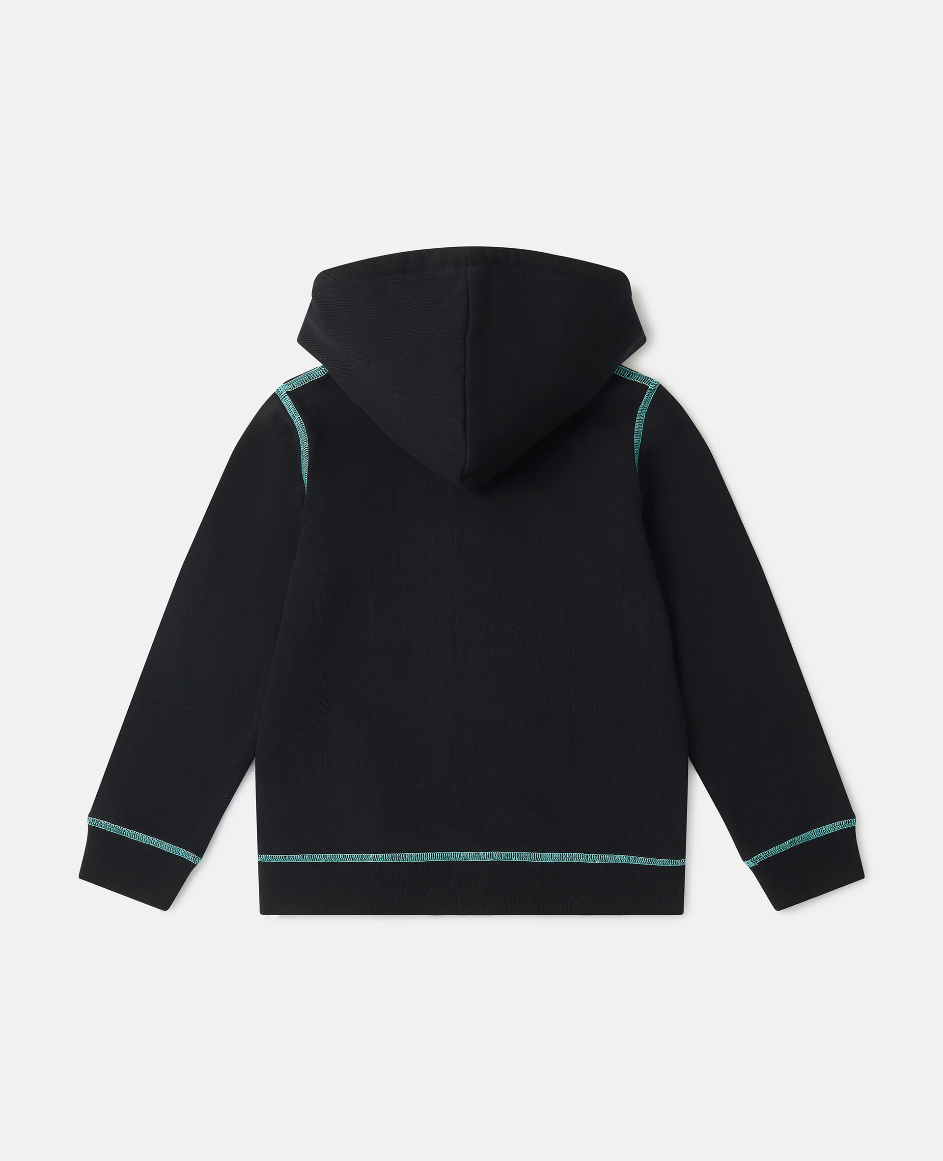 SMC Neon Trim Zip Hoodie-Black-large SMC Neon Trim Zip Hoodie-Black-large image number 2