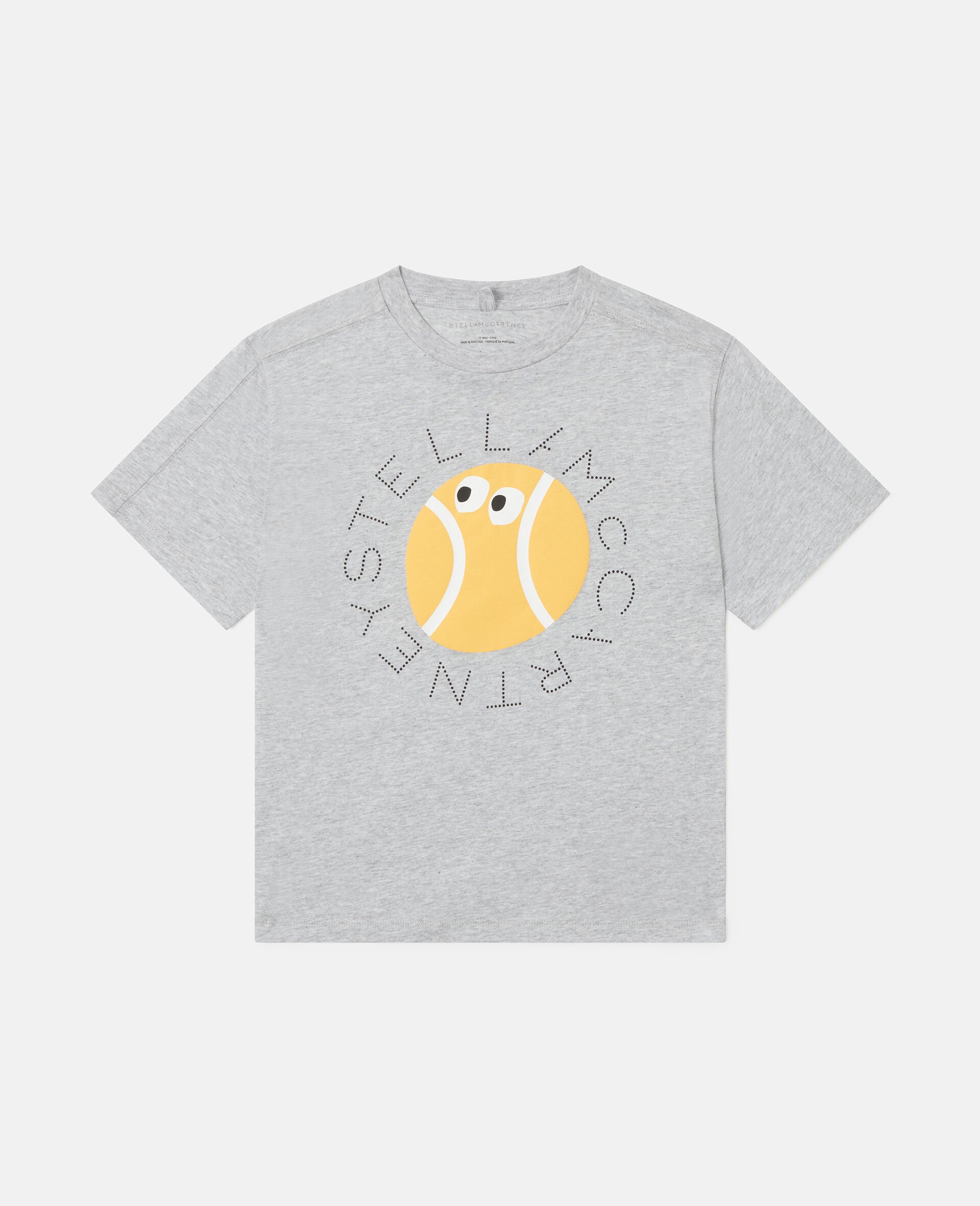 Tennis Ball Graphic T-Shirt-Grey-large image number 0