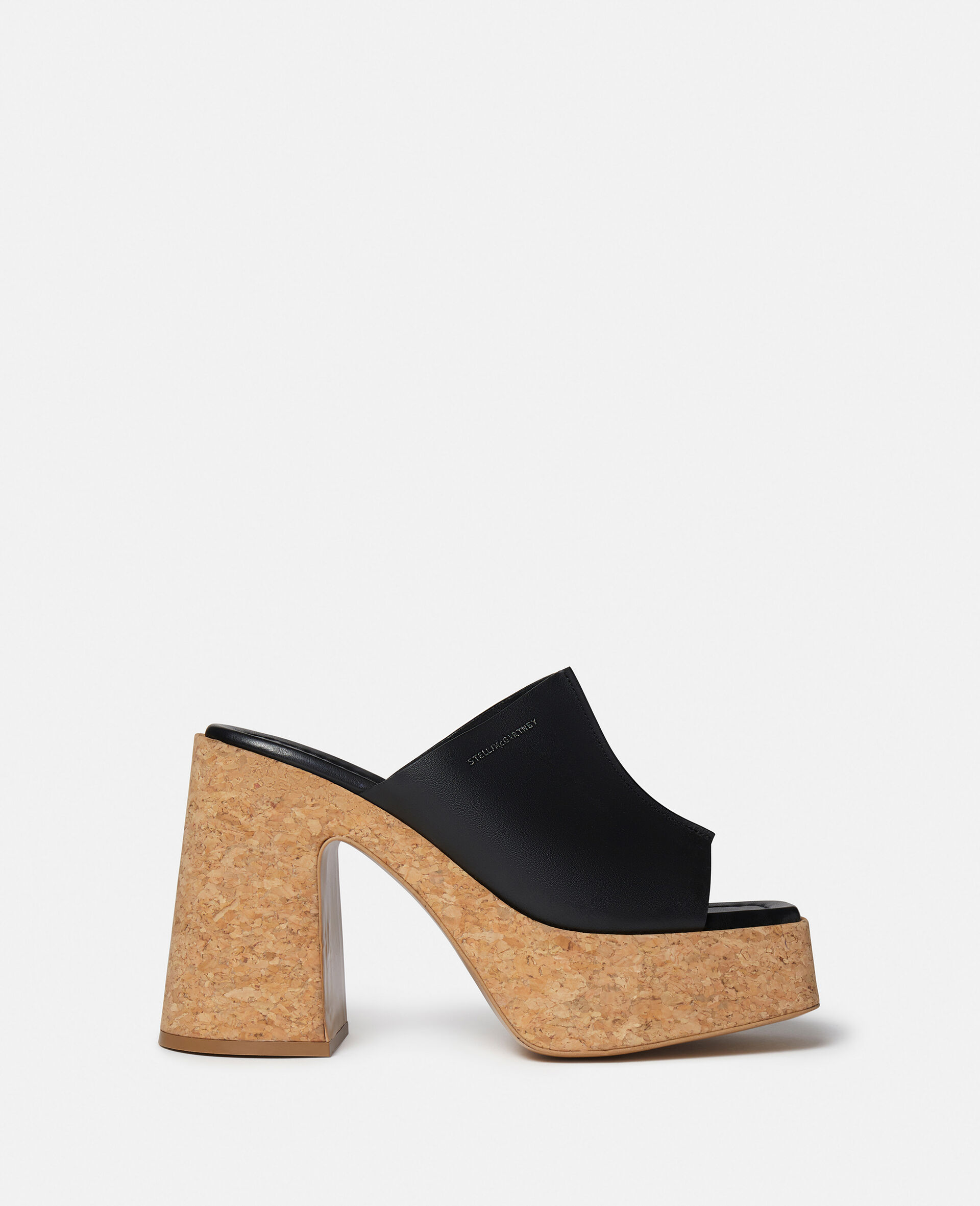 Skyla Platform Mule Sandals-Black-large image number 0