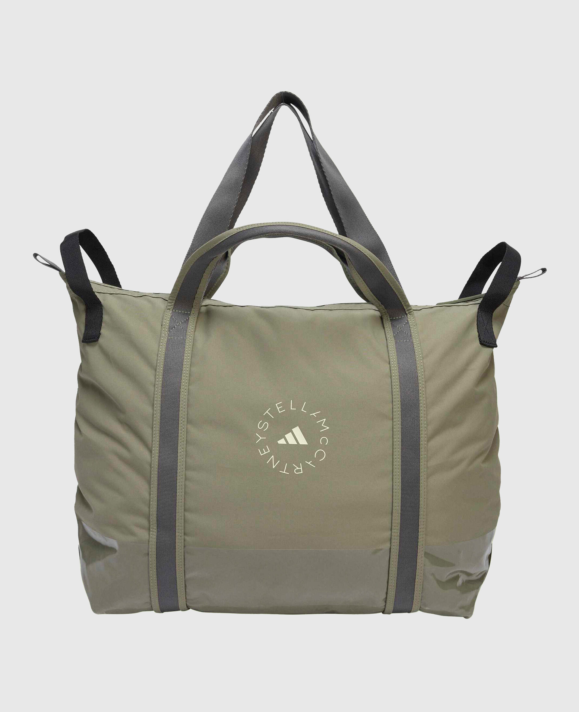 Logo Tote Bag-Green-medium
