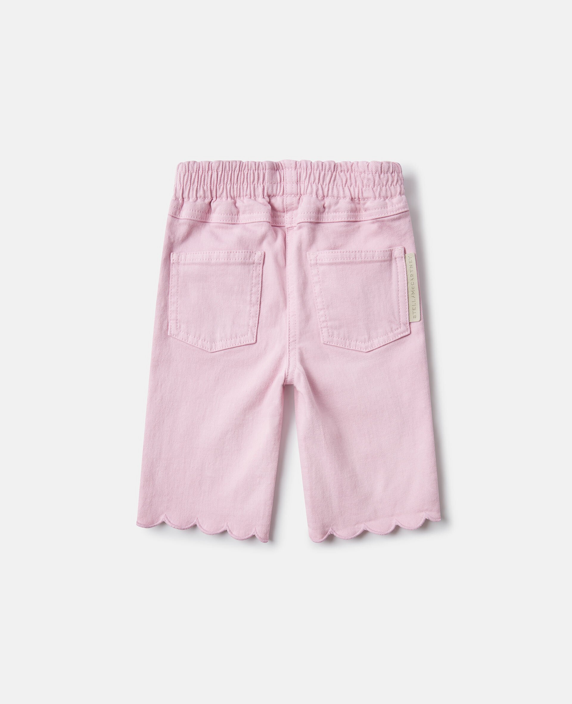 Jean en denim a bordures festonnees-Purple-large image number 2