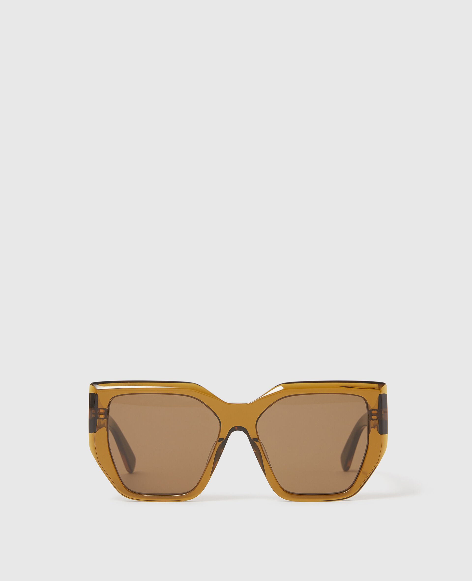 Chunky Square Cat-Eye Sunglasses-Black-large image number 0