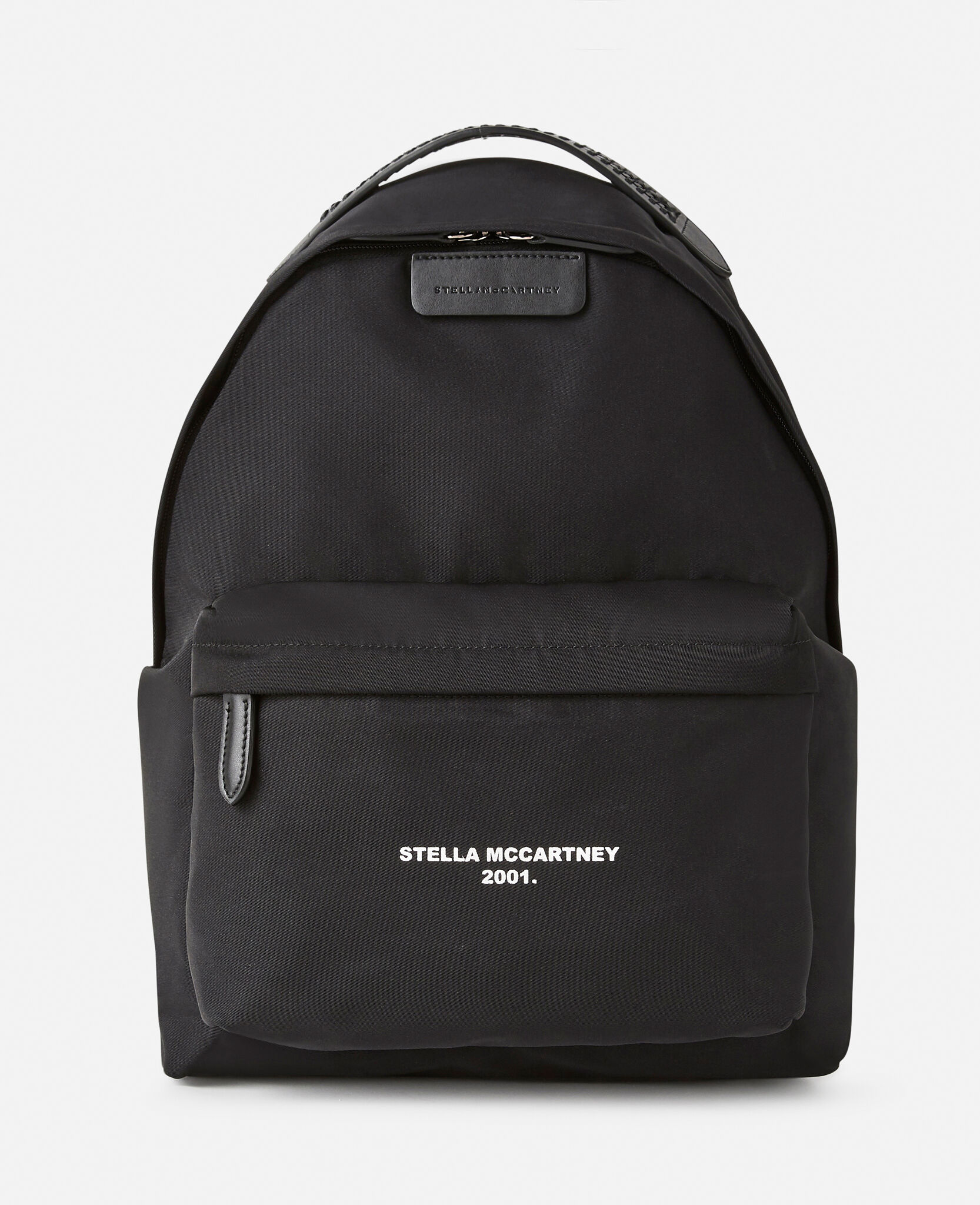 Women Black White Falabella Logo Go Backpack Stella McCartney PT