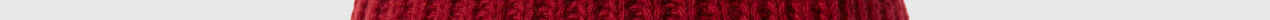 Ribbed Logo Beanie-Red-medium