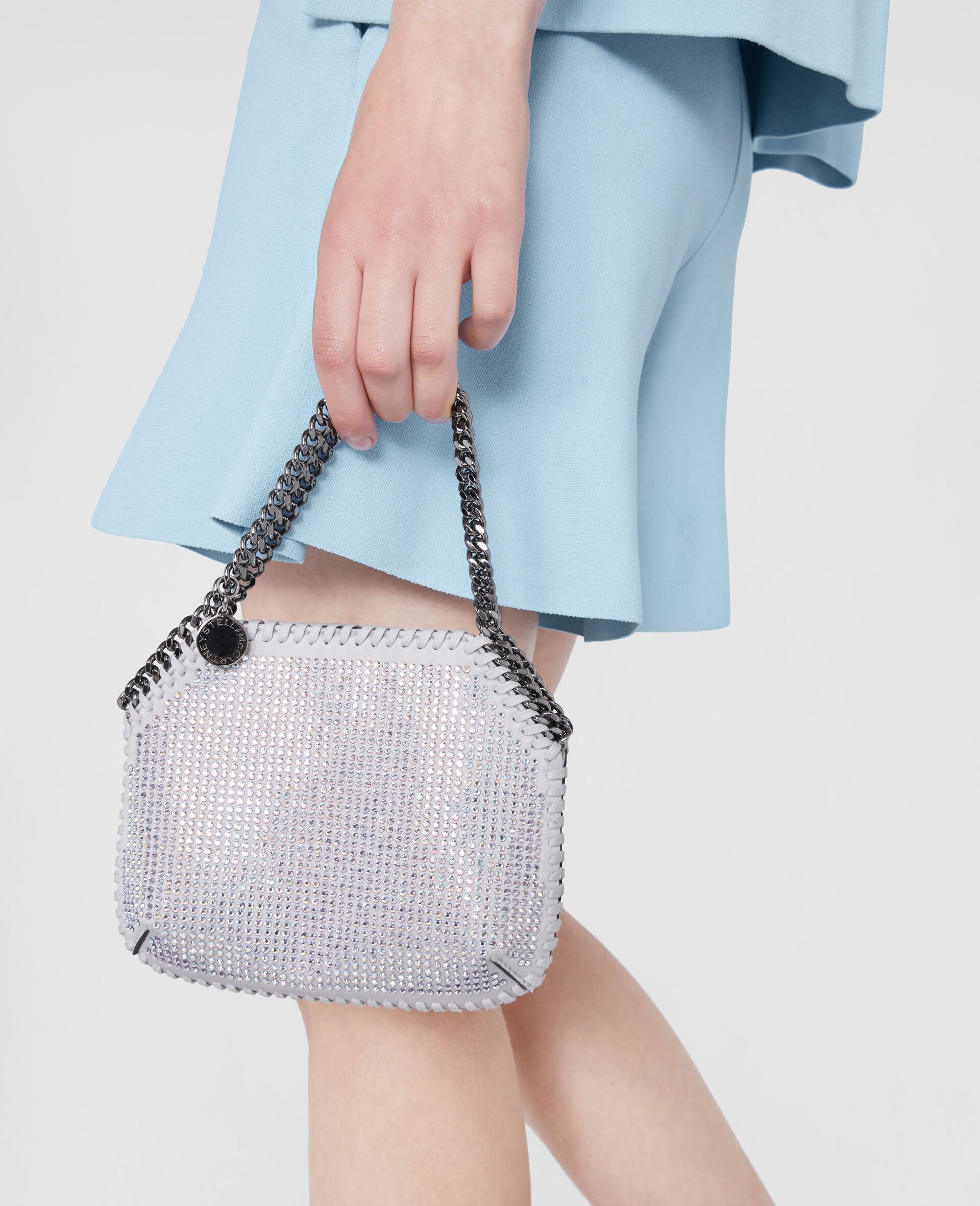 Mini Falabella Shoulder Bag -Grey-large Mini Falabella Shoulder Bag -Grey-large image number 3