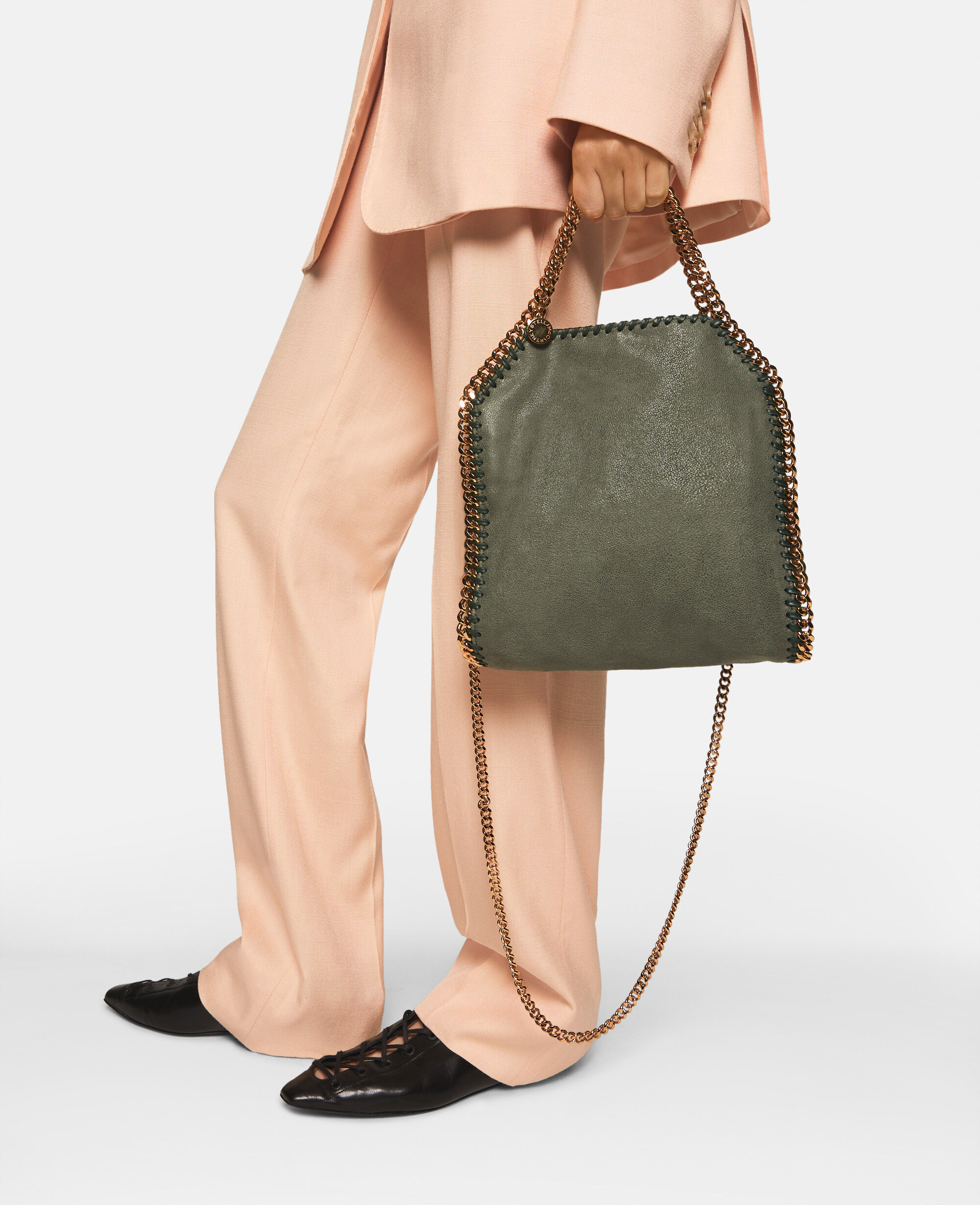 ショルダーバッグ・ポシェット STELLA MCCARTNEY Woman Shoulder bag Beige 371223W9355 2800 Women Stone green Falabella Mini Tote Bag | Stella McCartney US
