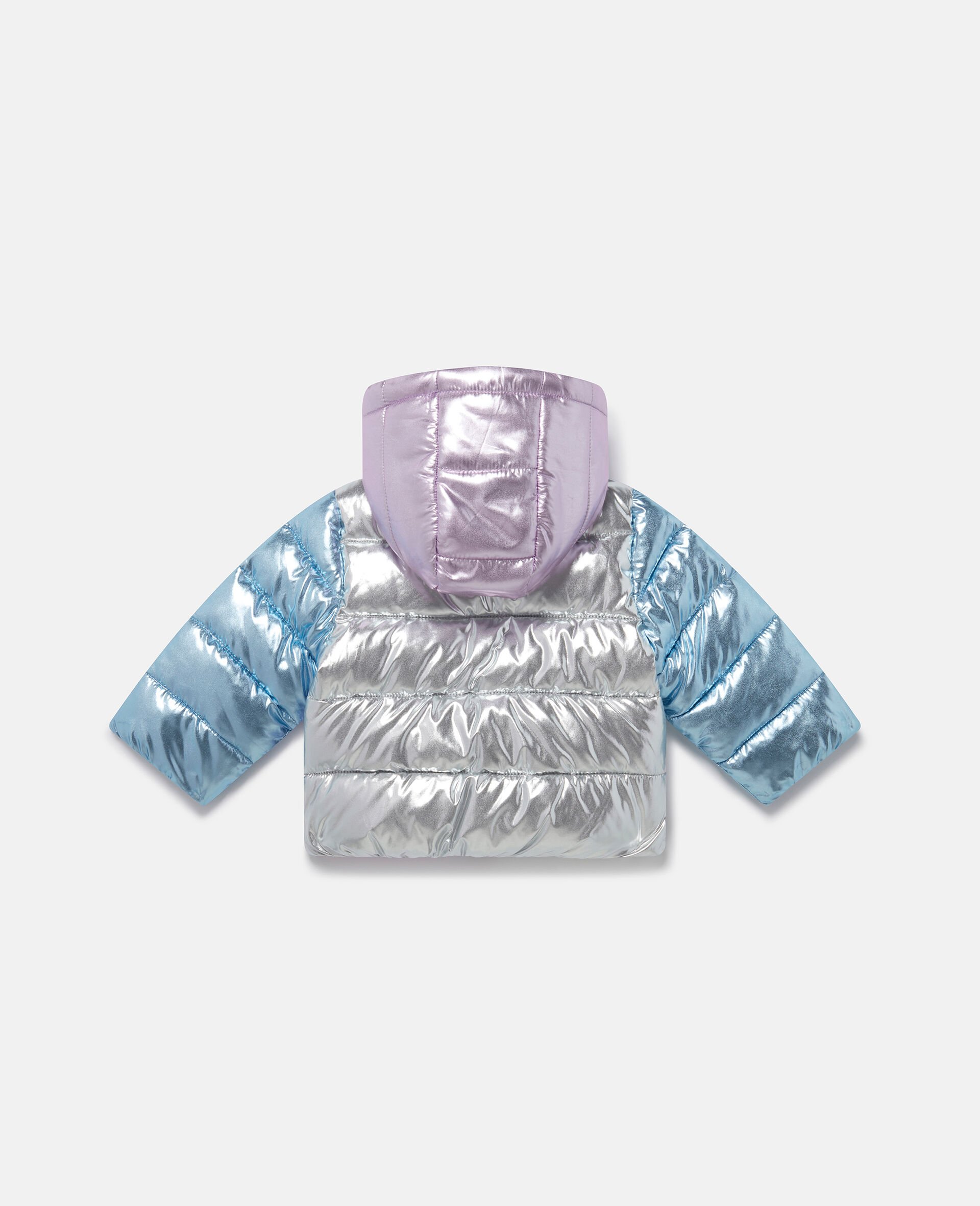 Metallic Puffer Coat-Multicolour-large image number 2