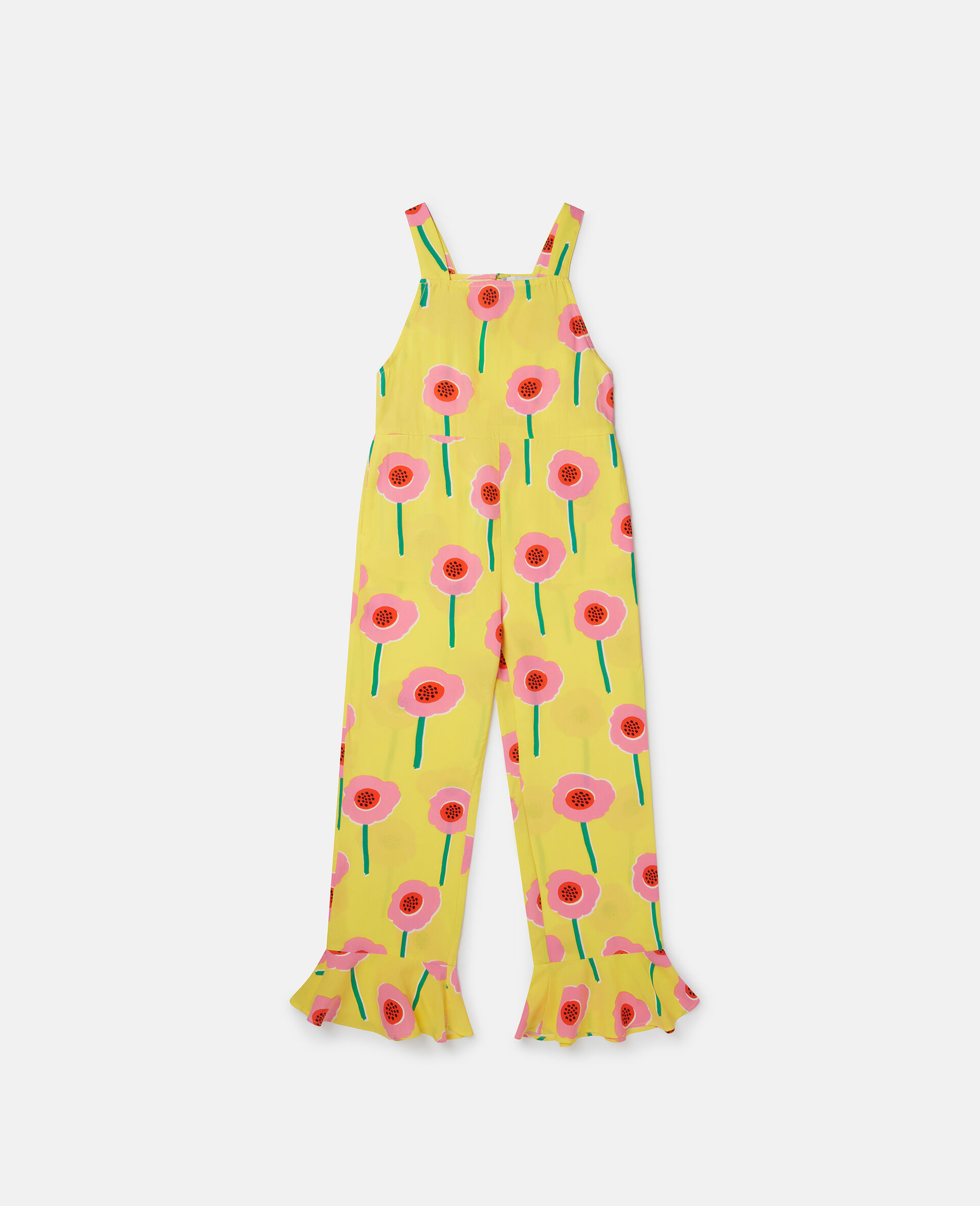 Flower Print Flared Jumpsuit-Multicolour-large image number 0