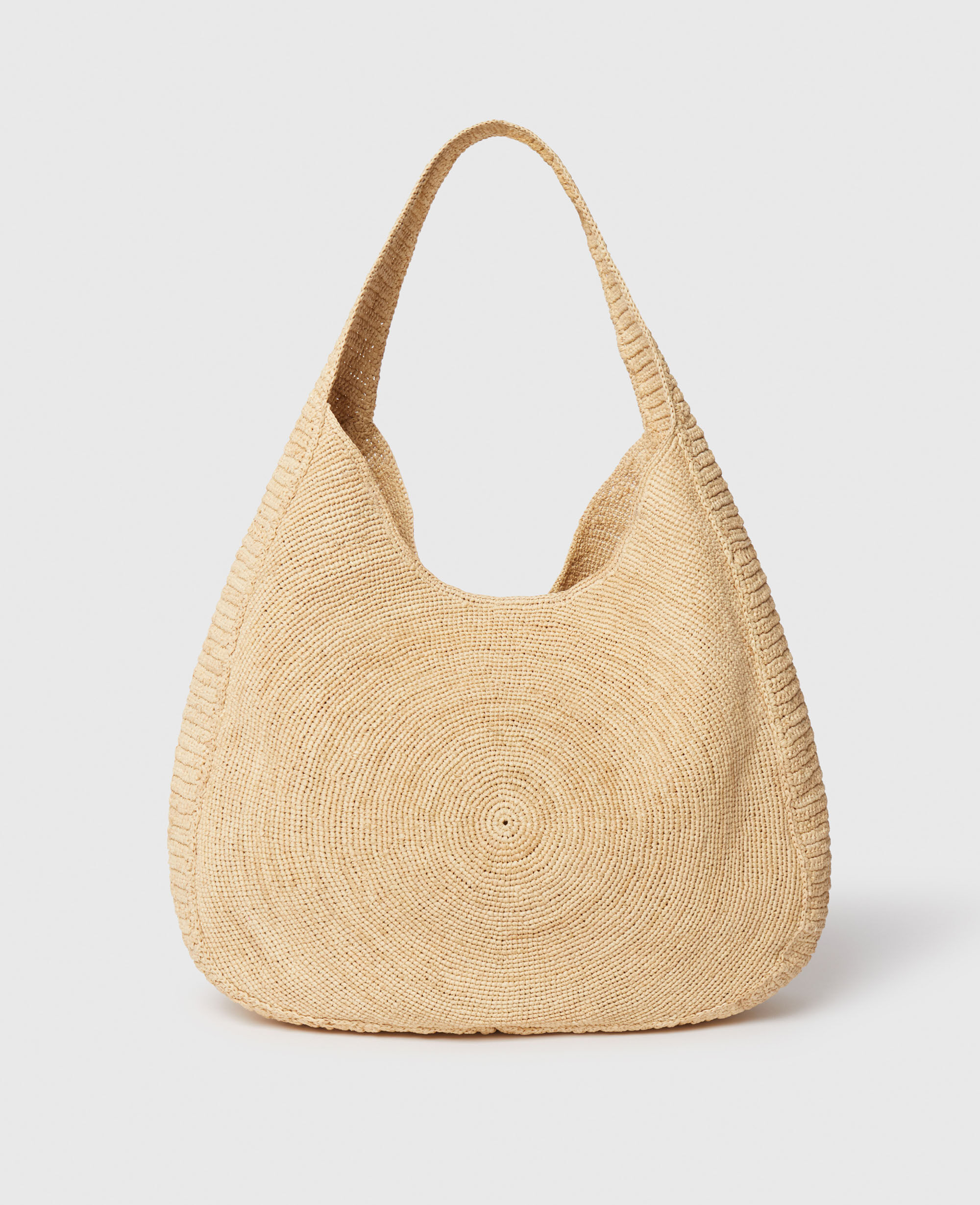 Women Natural beige Logo Raffia Crossbody Bag | Stella