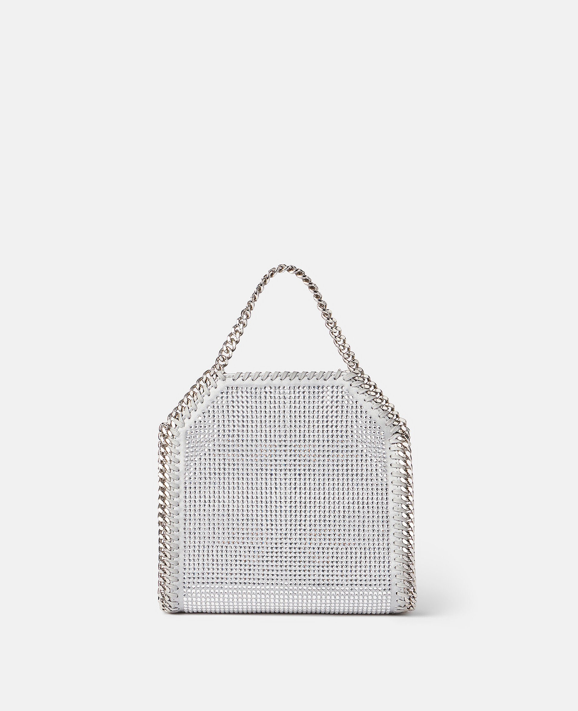 Falabella Crystal Mesh Mini Tote Bag-Silver-large image number 2