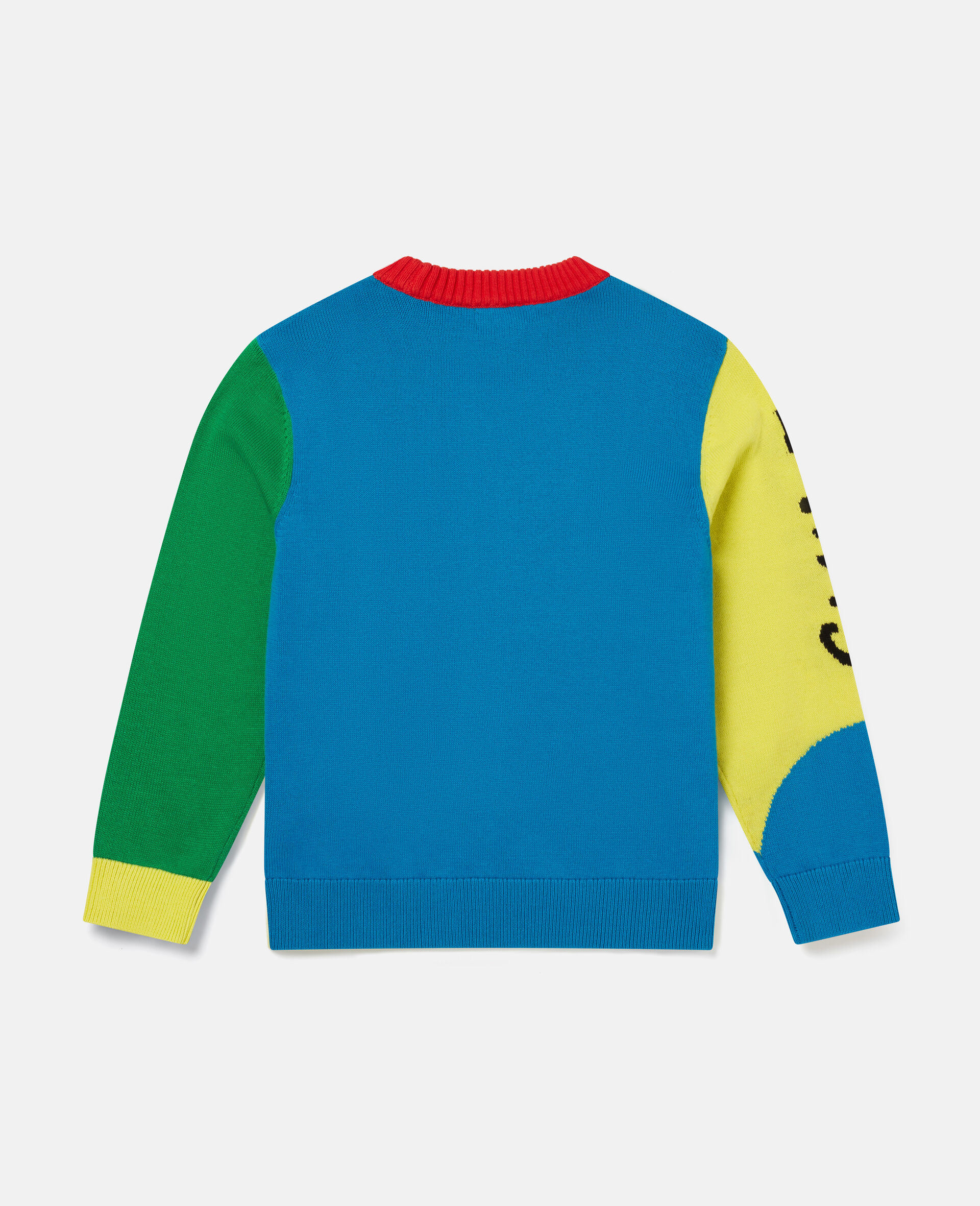 Colourblock Smile Knit Intarsia Jumper-Multicolour-large image number 3