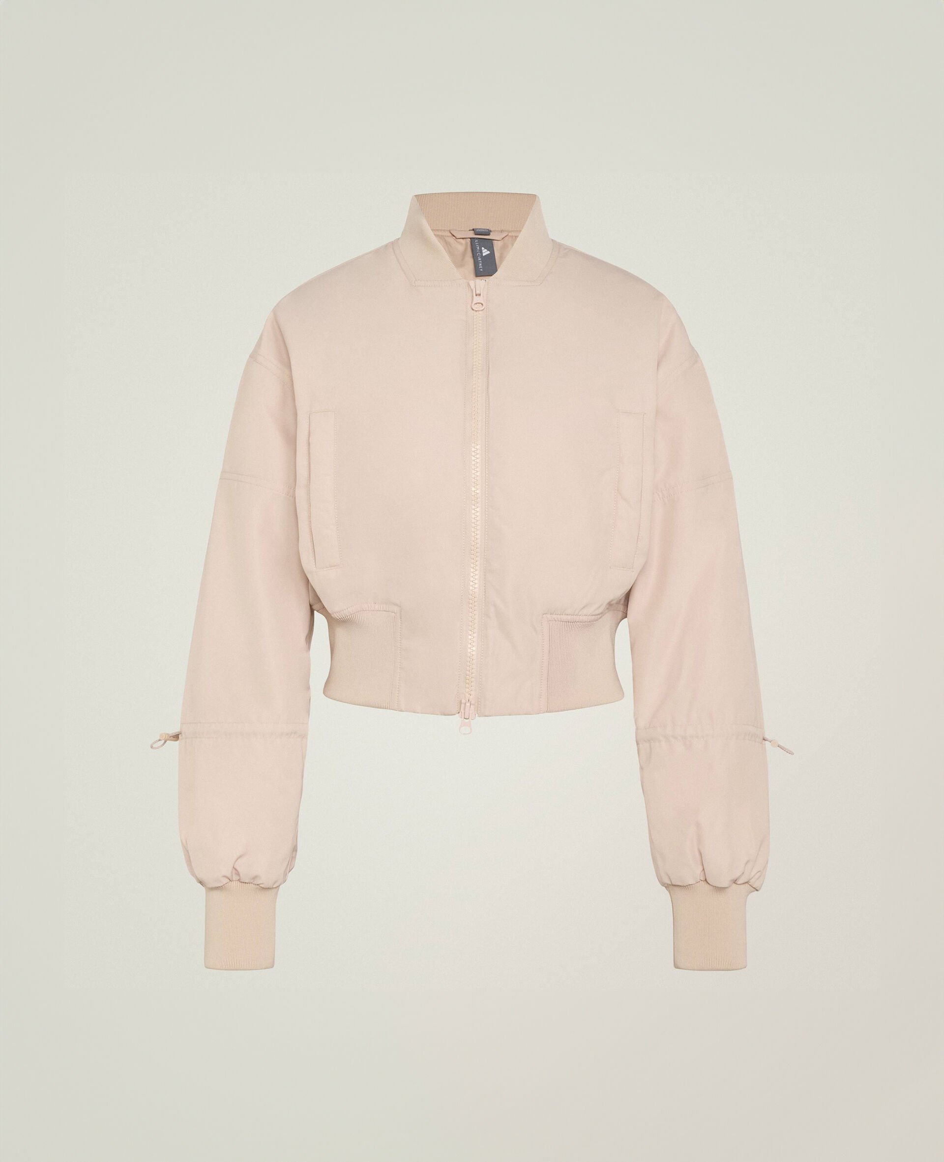 Sportswear Woven Cropped Bomber Jacket-Purple-medium