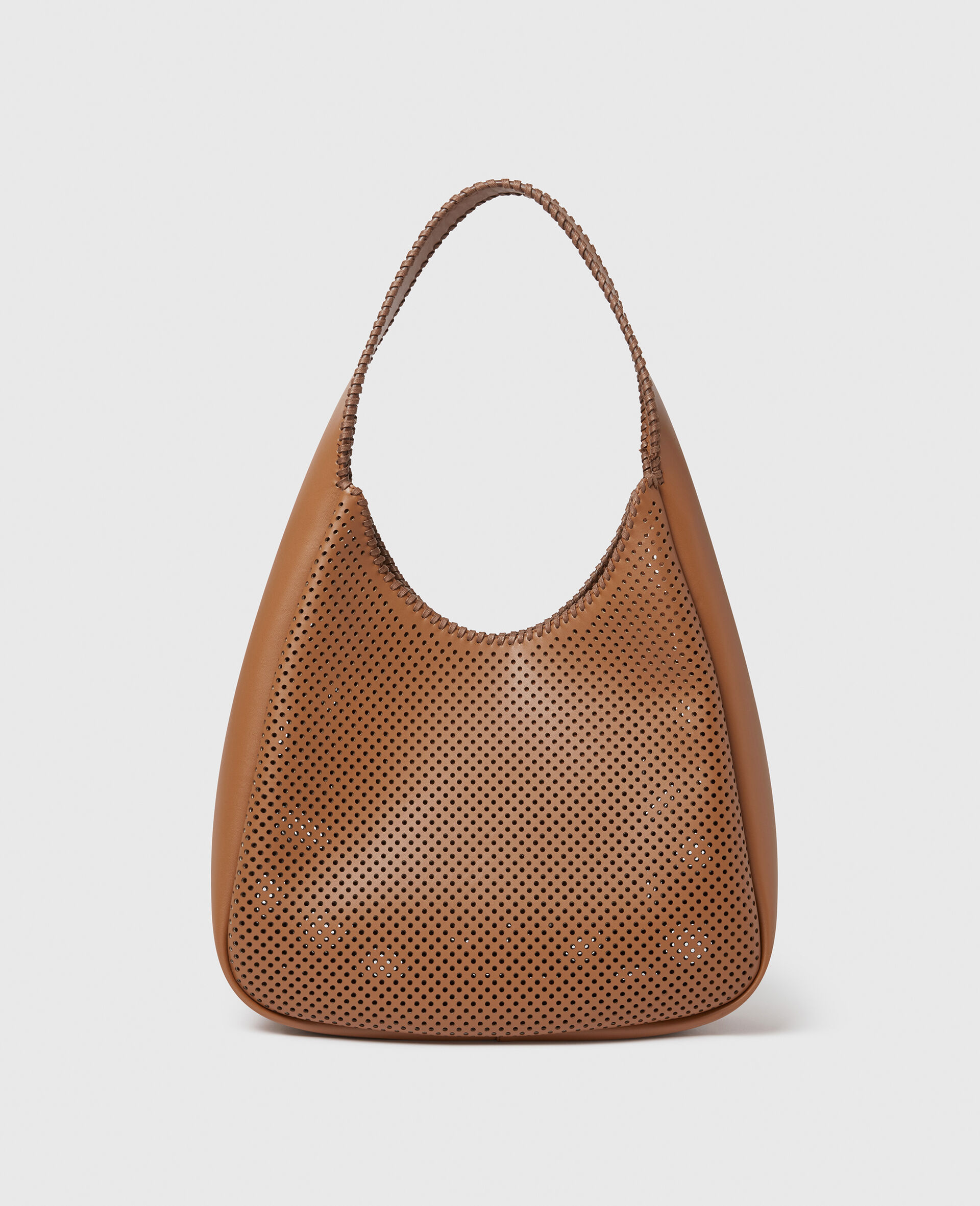 Logo Slouchy Hobo Tote Bag-Brown-large image number 3