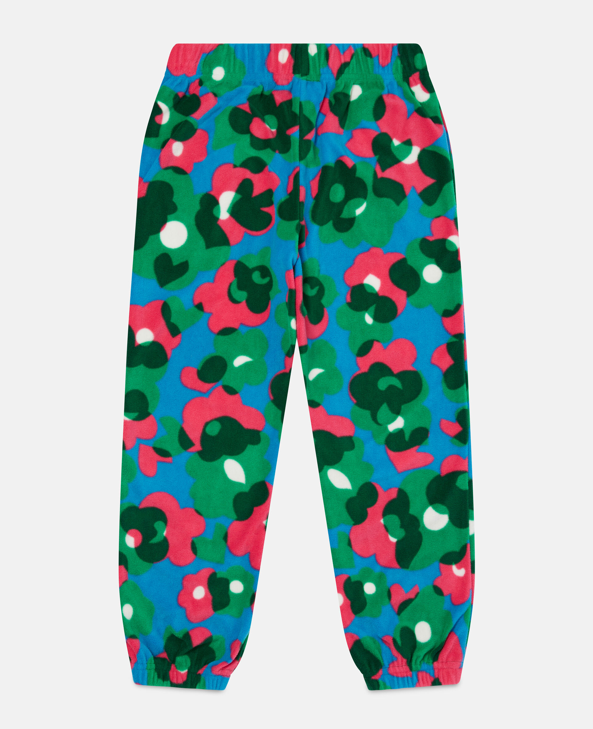 Floral Print Fleece Joggers-Multicolour-large image number 3