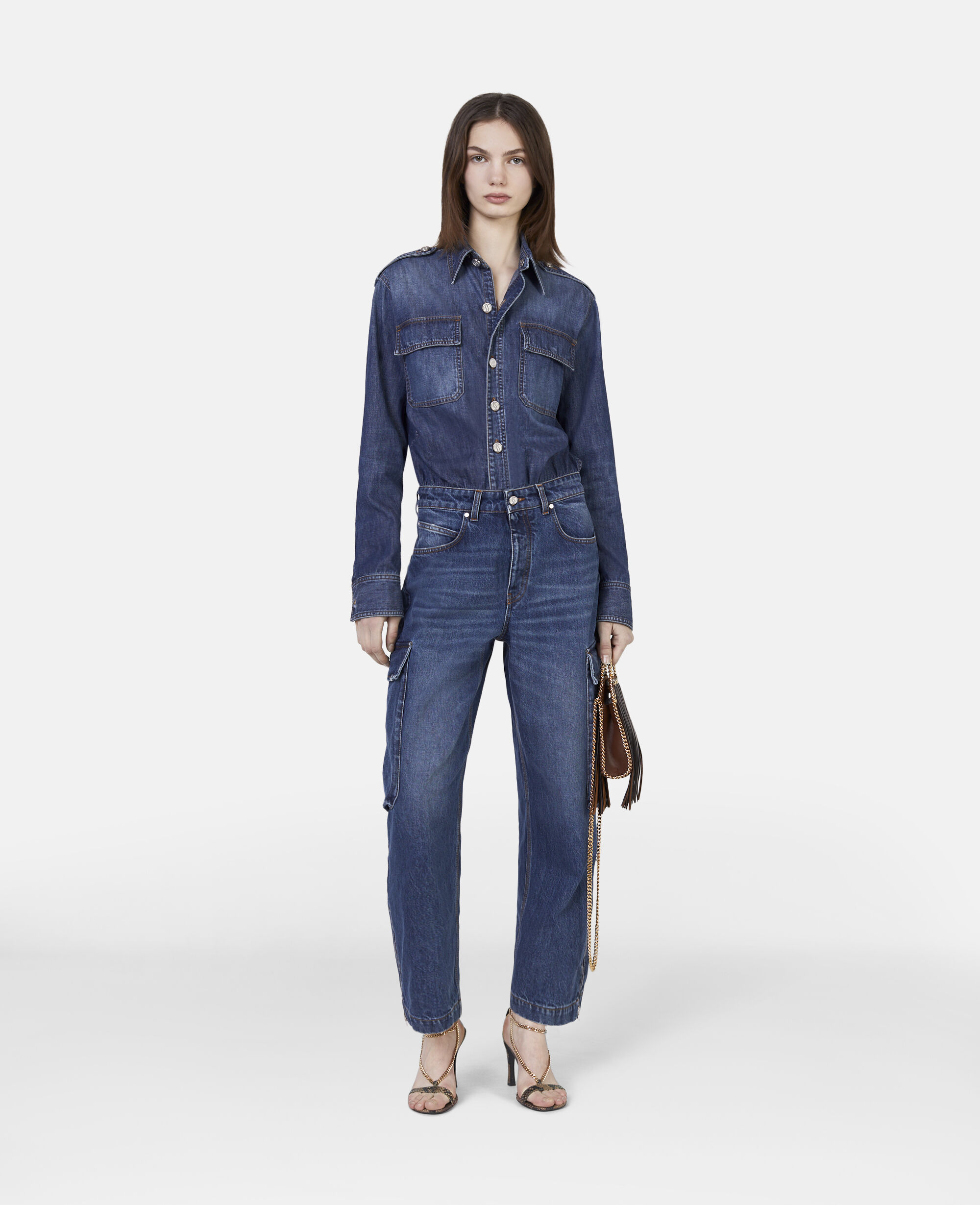 Stella mccartney jumpsuit denim deals