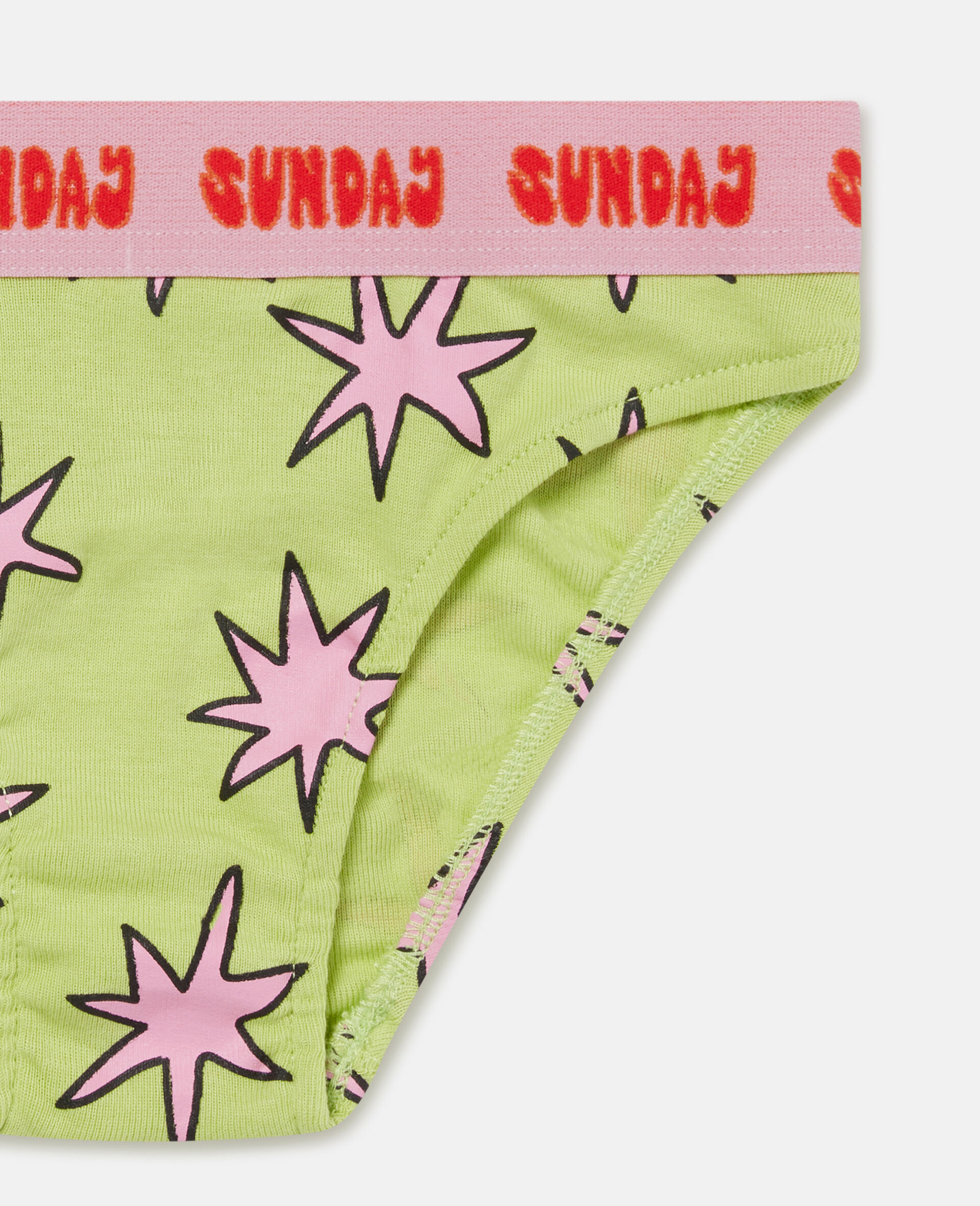 7 Pack of Star Print Briefs-Multicolour-large image number 2