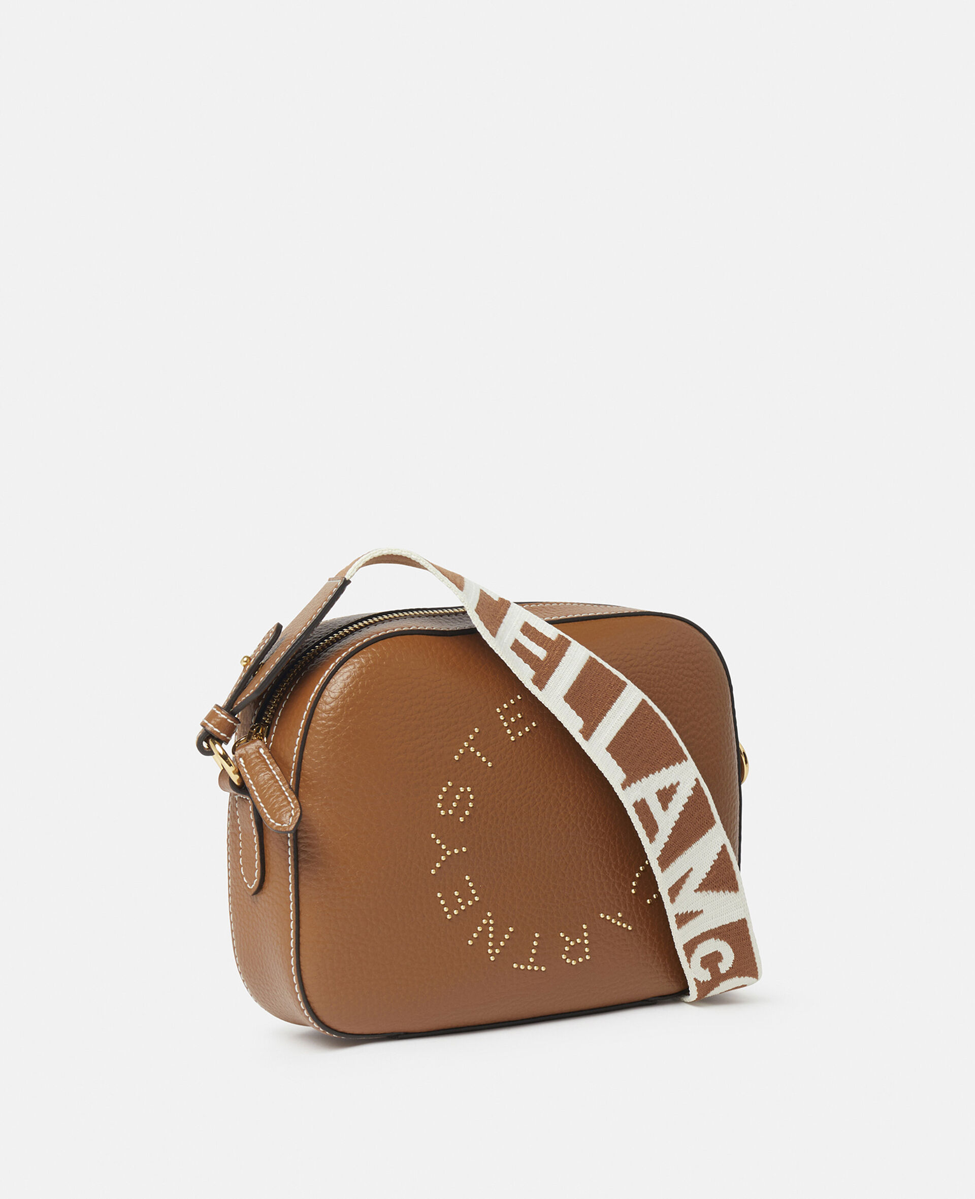 Logo Camera Crossbody Bag-Brown-large image number 1