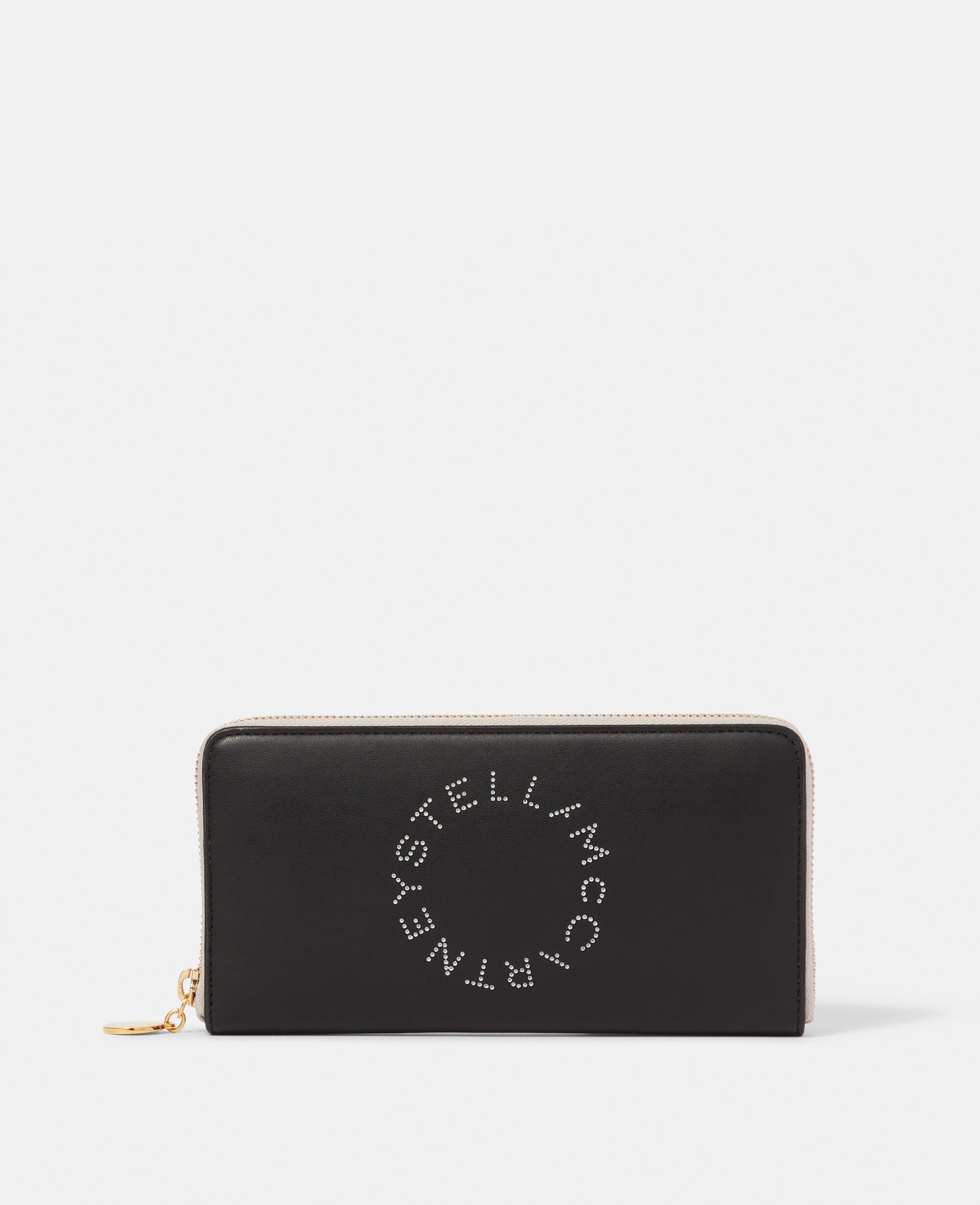 Women Black Logo Continental Wallet Stella McCartney BE