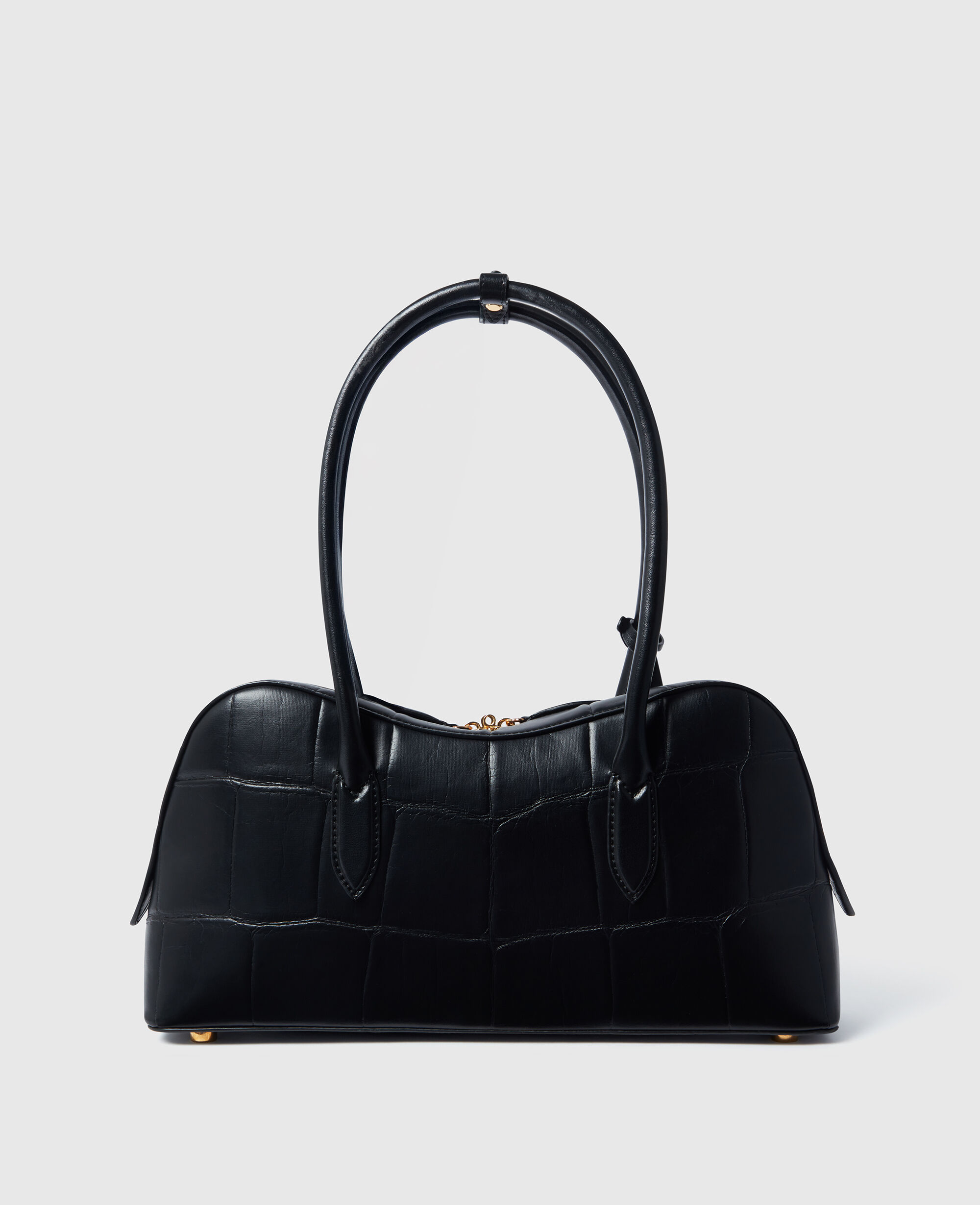 ブラック ショルダーバッグ Women ブラック ライダー クロコエンボス ショルダーバッグ | Stella