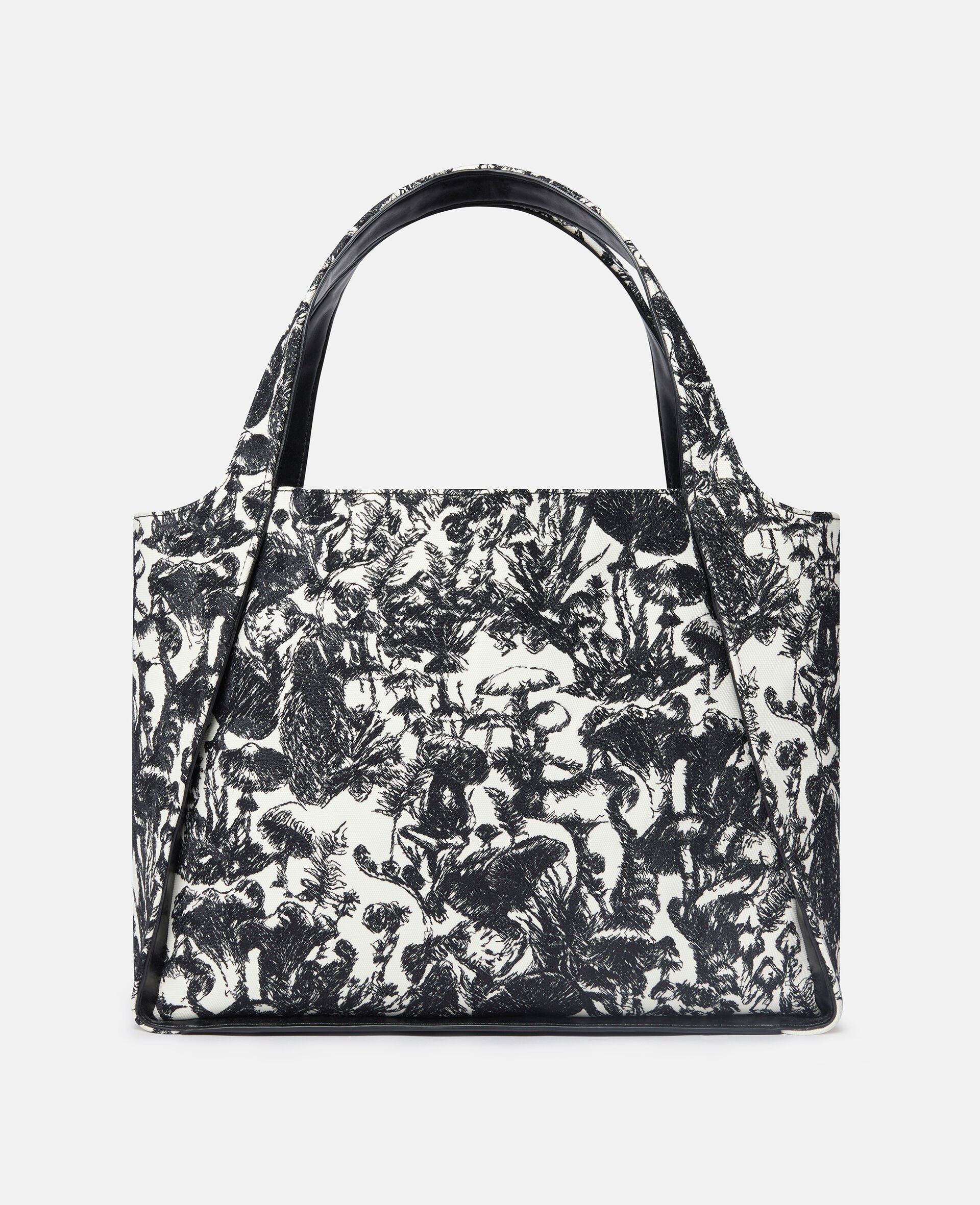 Logo Fungi Forest Toile de Jouy Tote Bag-Rot-large image number 3