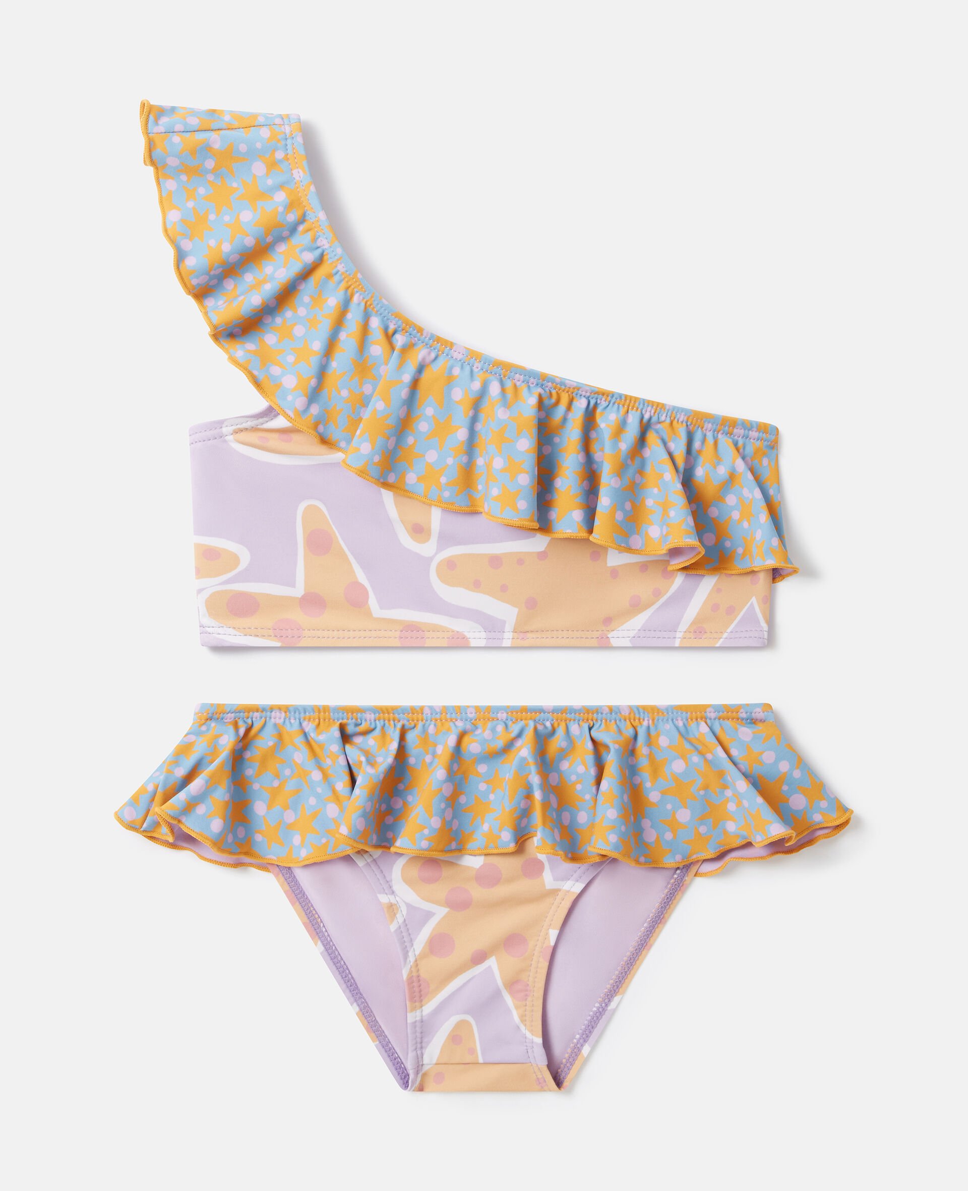 Starfish Print Bikini -Purple-medium
