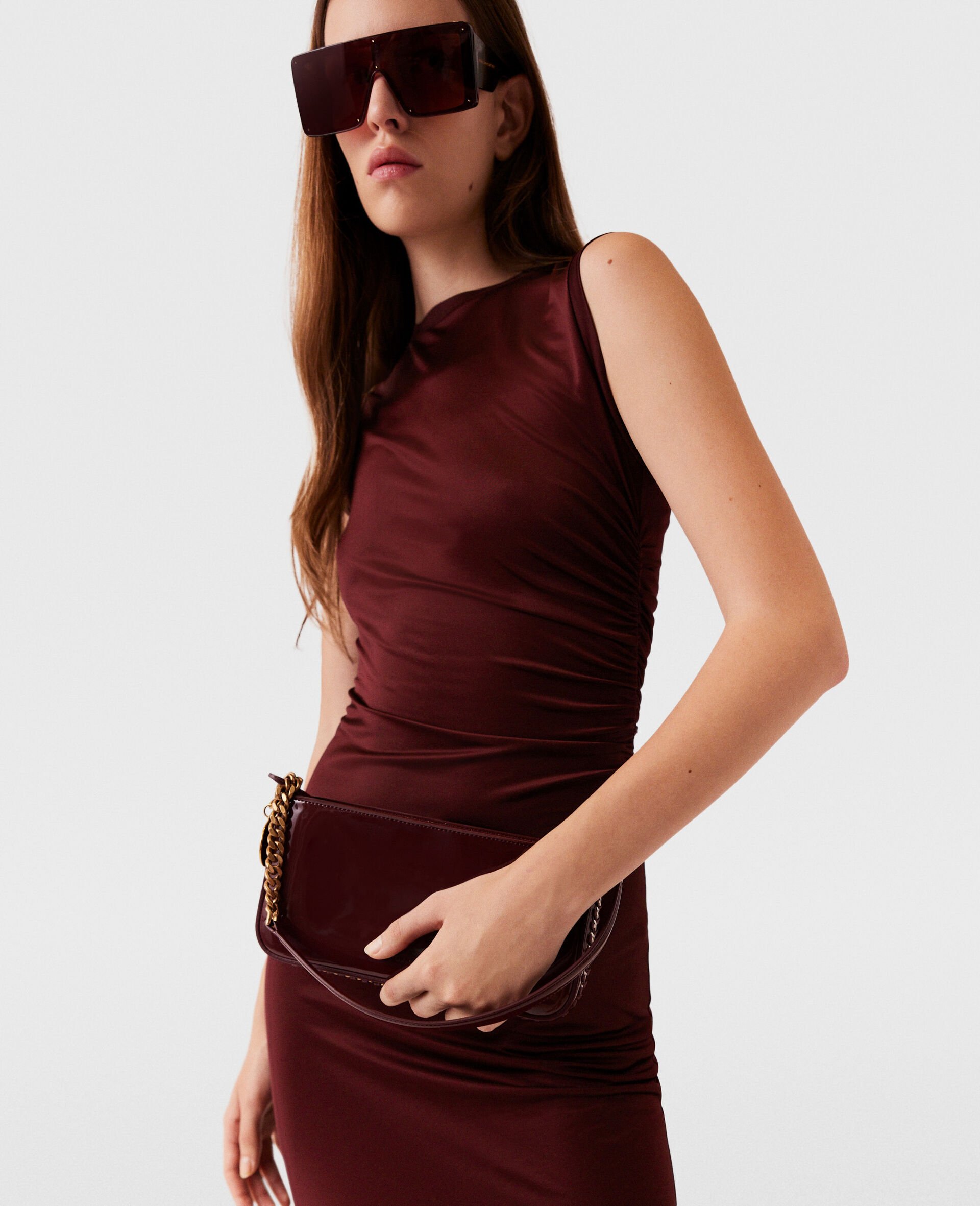 Sleeveless Maxi Dress-Red-large image number 3