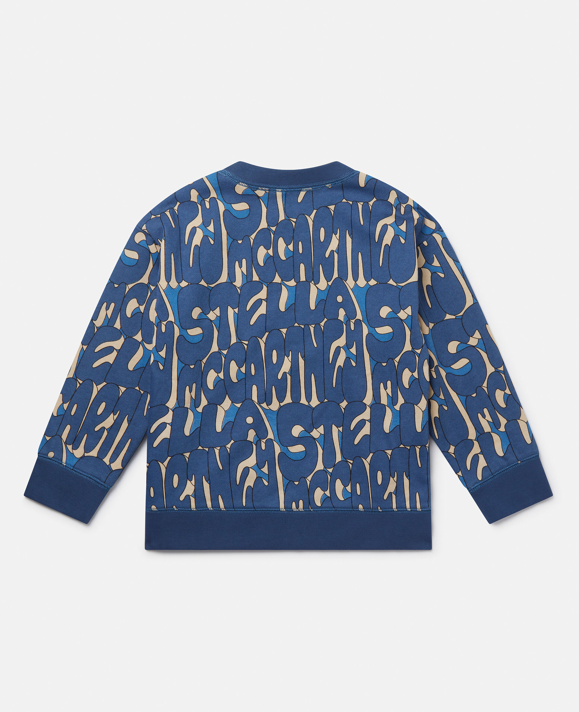 Stella Print Sweatshirt-Blue-large Stella Print Sweatshirt-Blue-large image number 2