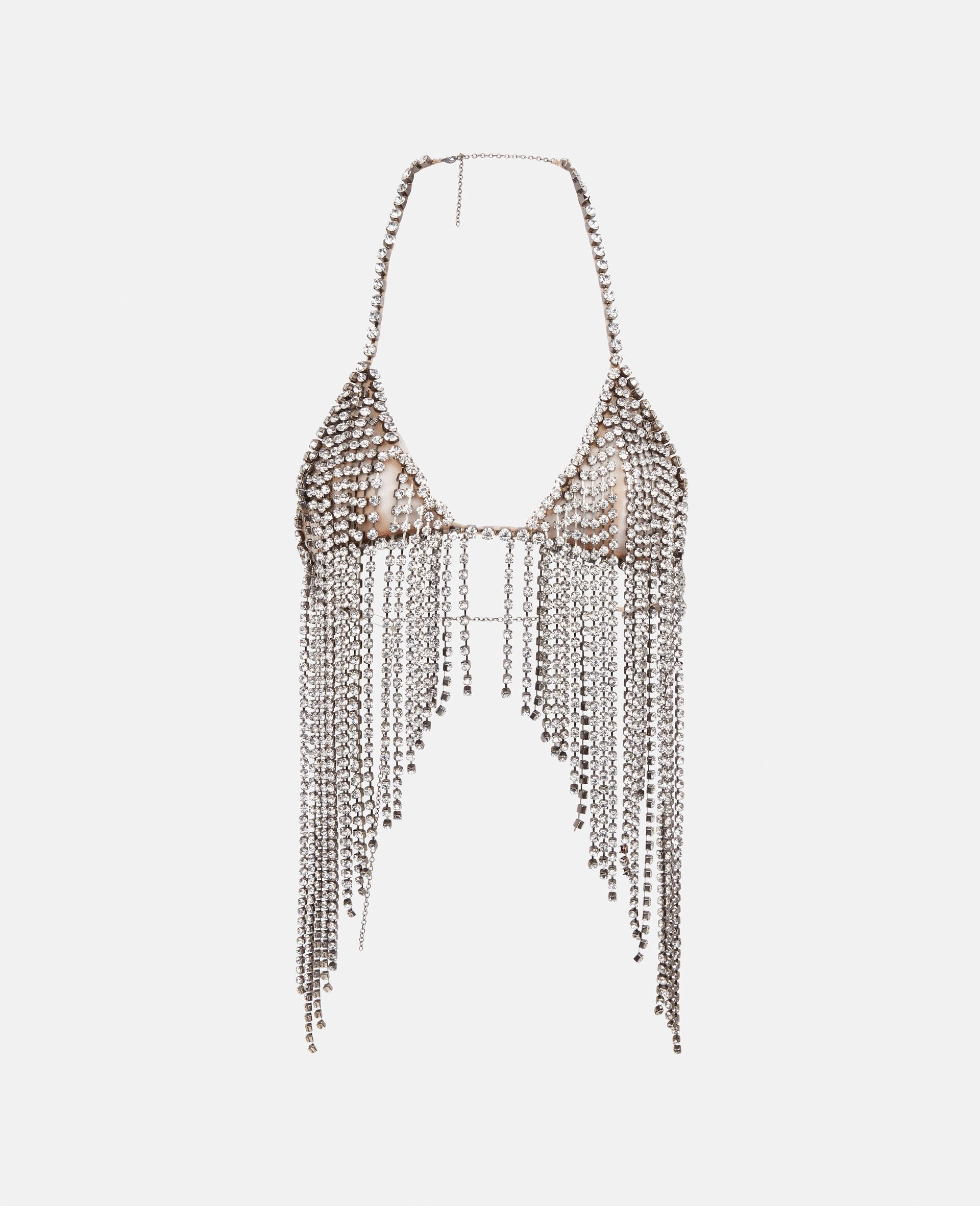 Crystal Fringed Bra-White-large image number 0