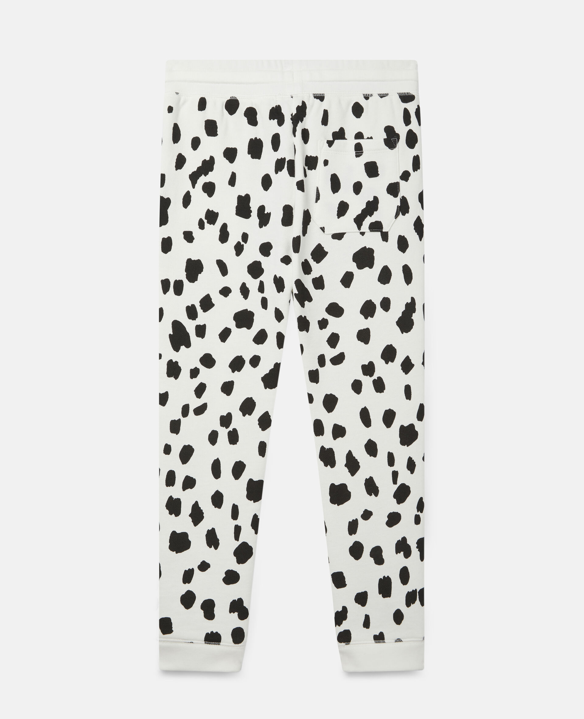 Pantalon en velours côtelé motif taches dalmatien-Blanc-large image number 3