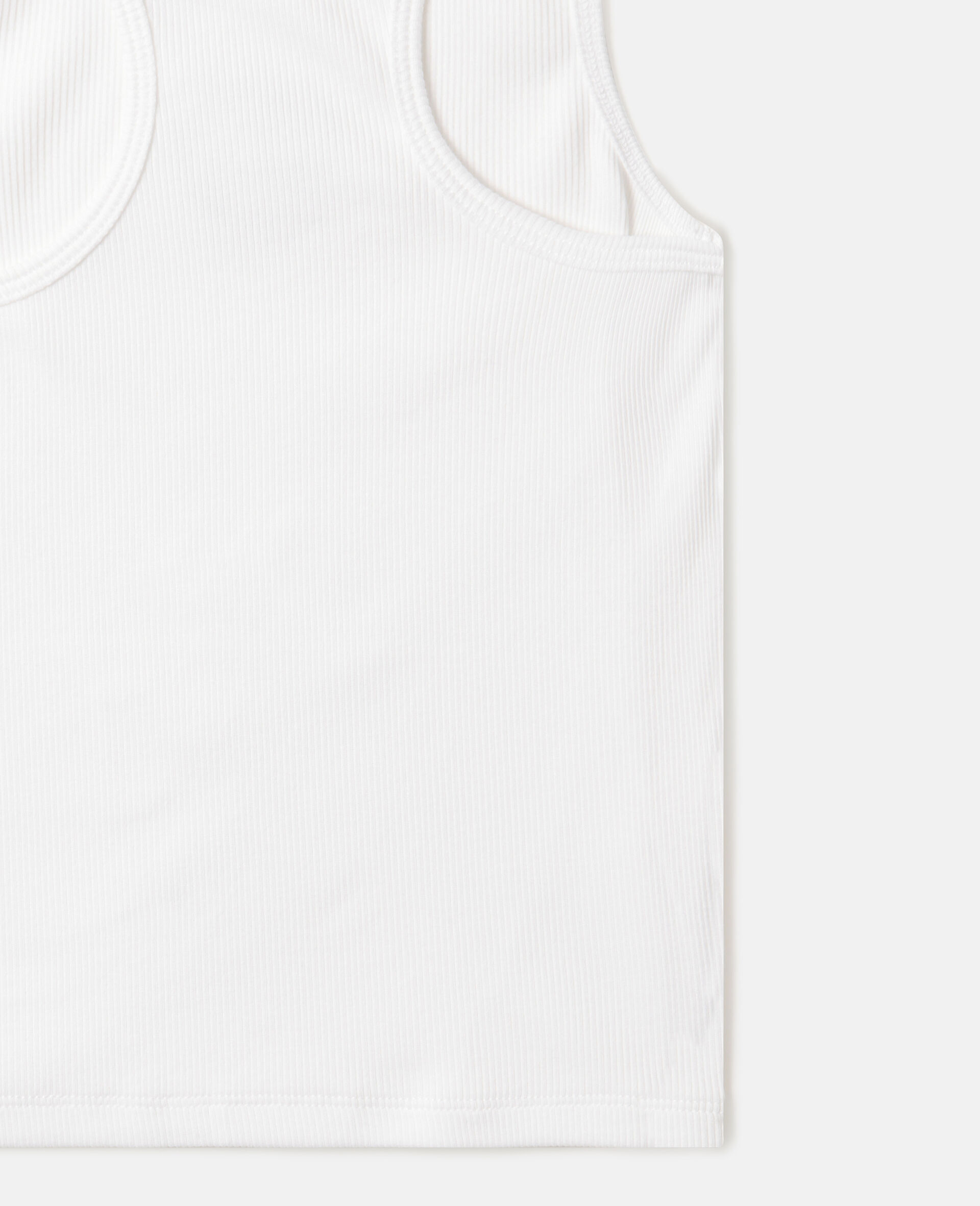 S-Wave Logo Tank Top-White-large image number 3