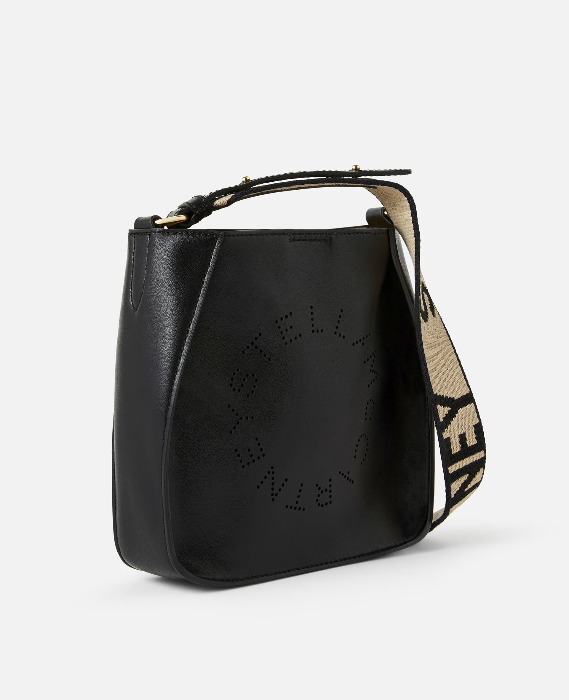 Mini Stella Logo Shoulder Bag -Black-large image number 1
