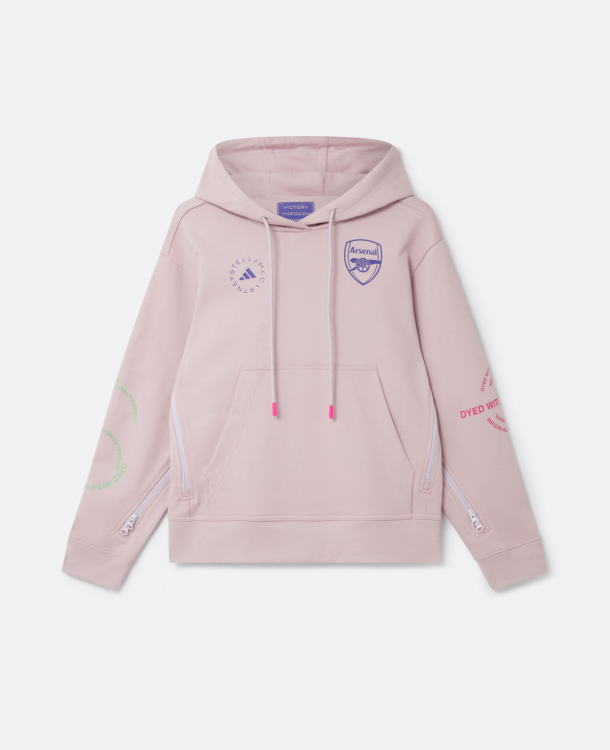 Women F Mauve adidas by Stella McCartney Arsenal Hoodie Stella