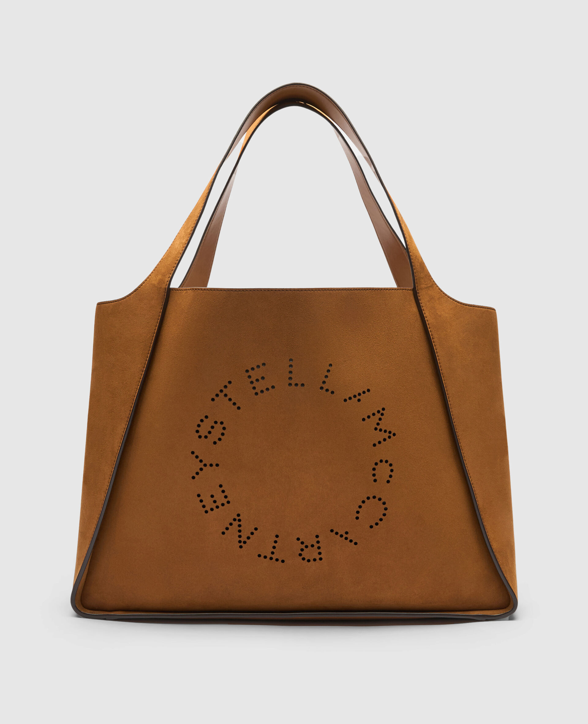 Grosse Tote Bag mit Logo-Brown-medium