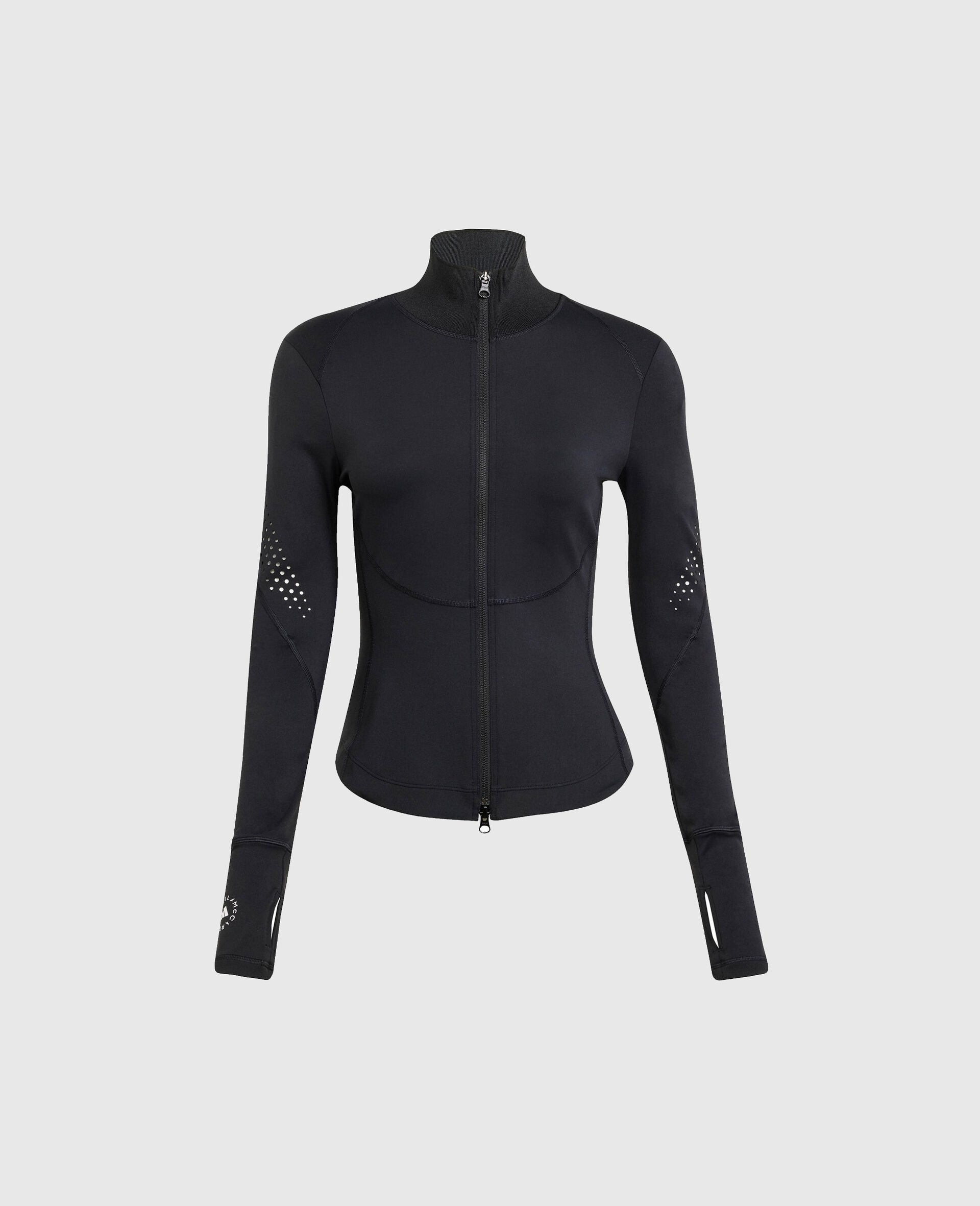 Langärmeliges TruePurpose Trainings-Midlayer-Schwarz-medium